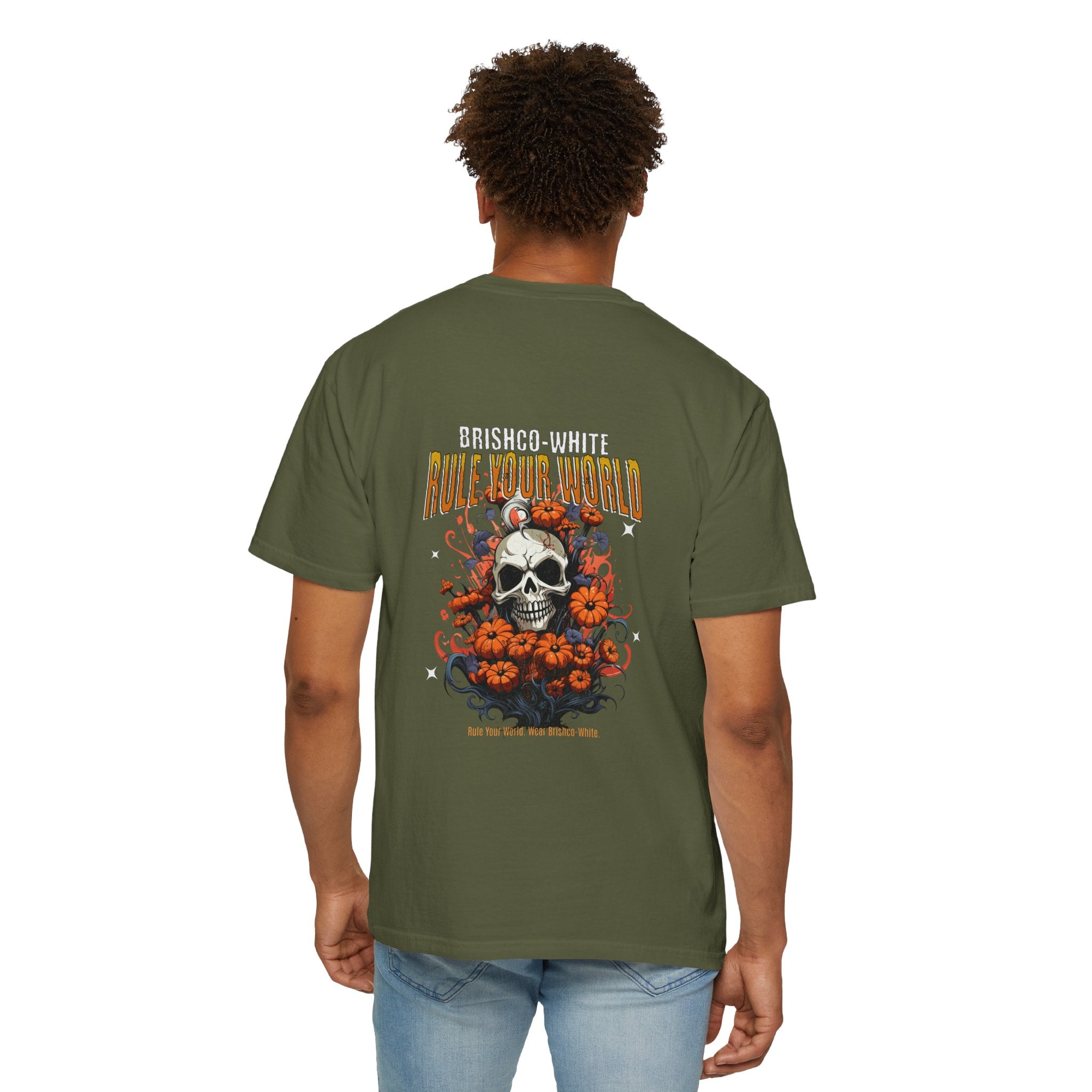 Skull Floral Unisex Tee, Vintage-Inspired T-Shirt, Casual Streetwear, Grunge Fashion, Perfect for Halloween & Every Day