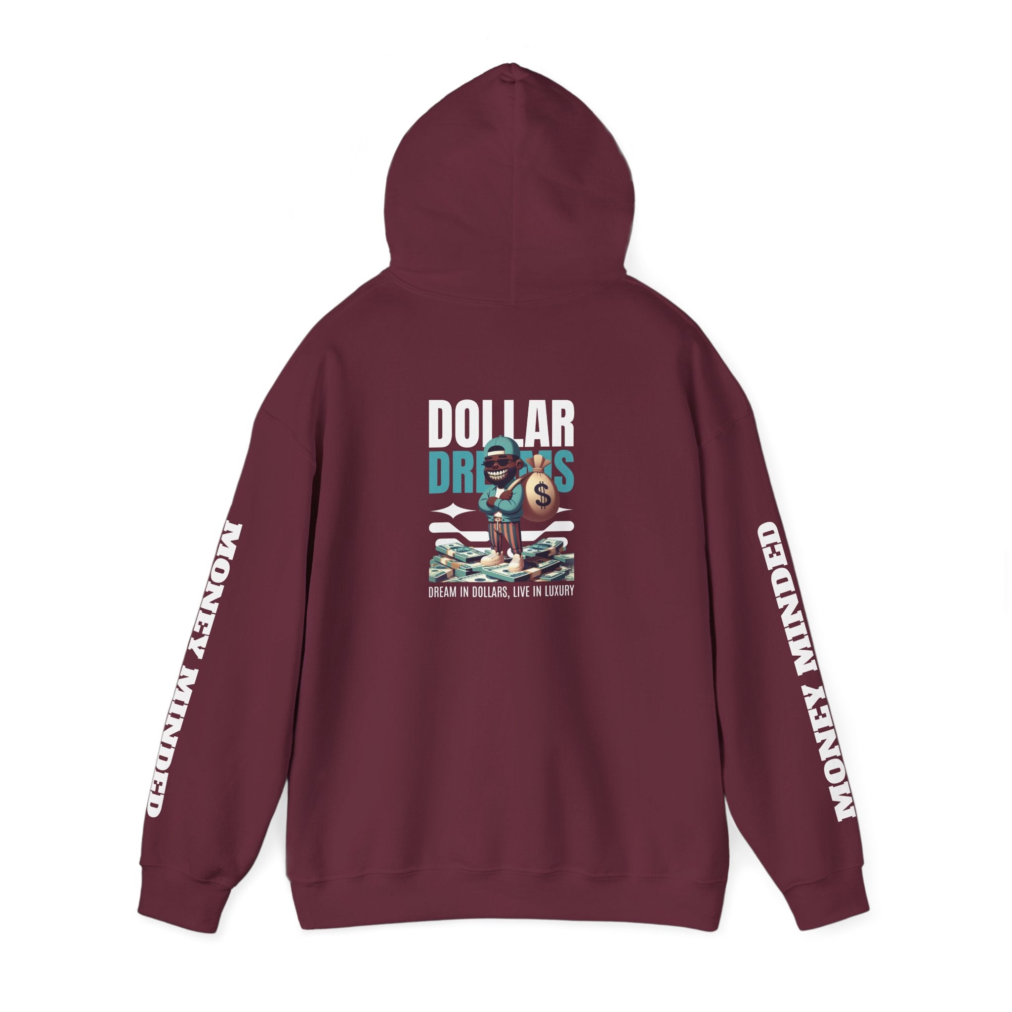 Dollar Dreams Unisex Hoodie - Motivational Sweatshirt for Dreamers, Perfect Gift for Entrepreneurs, Cozy Casual Wear, Hooded Top