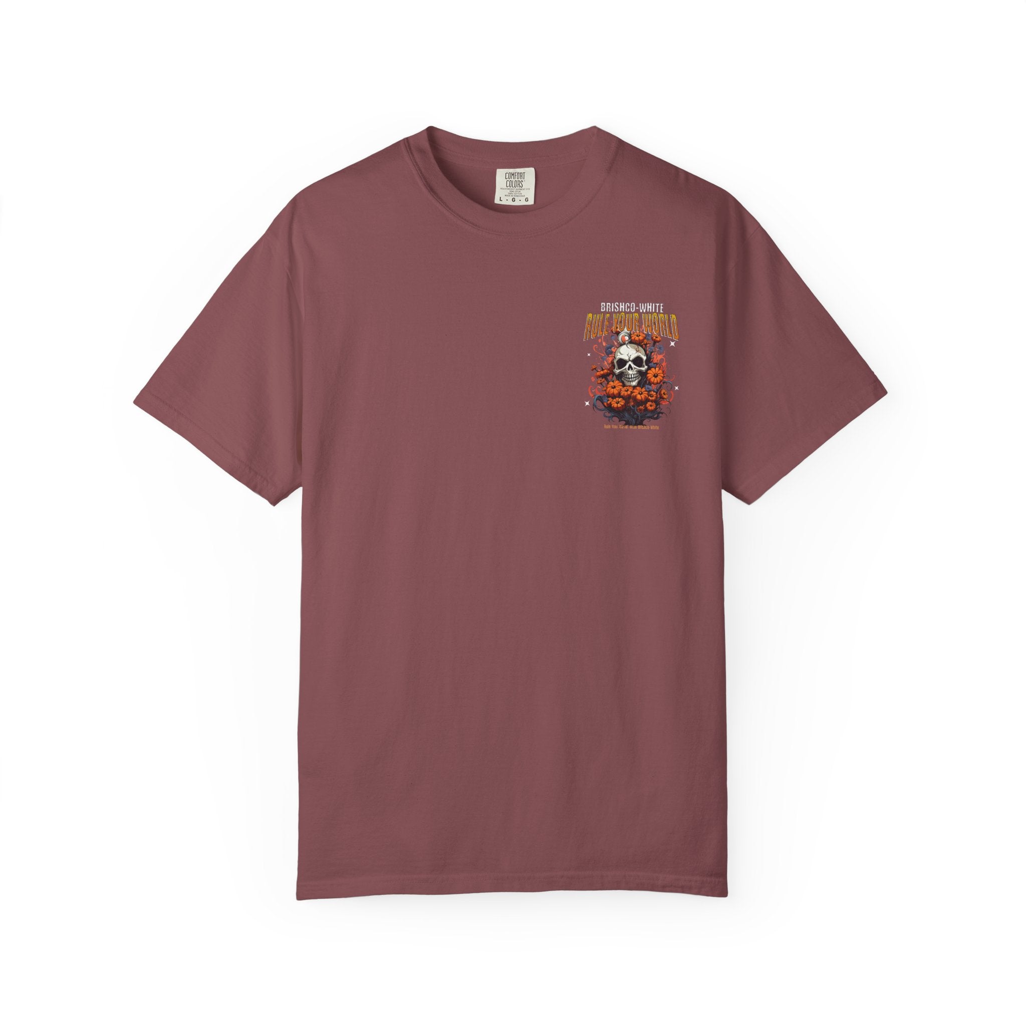 Skull Floral Unisex Tee, Vintage-Inspired T-Shirt, Casual Streetwear, Grunge Fashion, Perfect for Halloween & Every Day