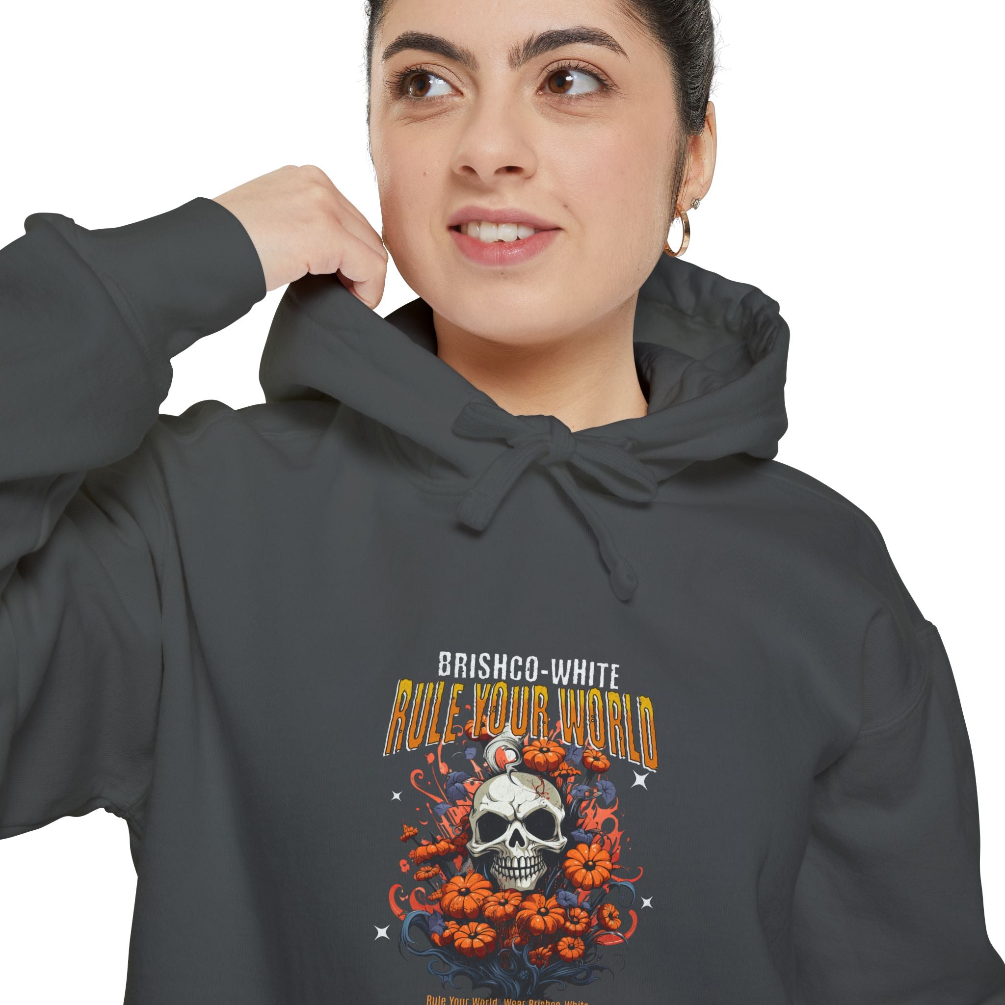 Unisex Hooded Sweatshirt, Skull Graphic Hoodie, Comfortable Fall Attire, Perfect for Gifting, Halloween Apparel