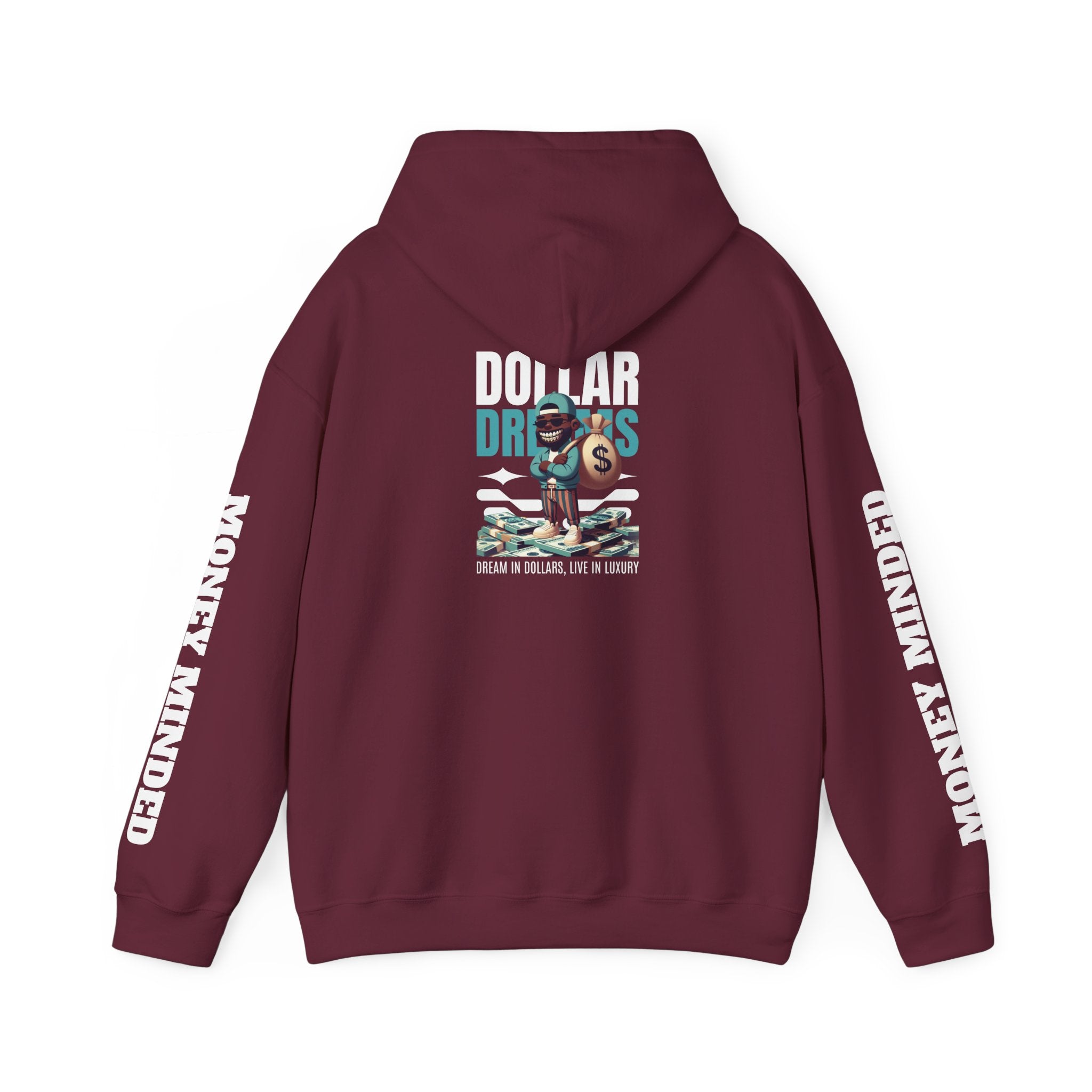 Dollar Dreams Unisex Hoodie - Motivational Sweatshirt for Dreamers, Perfect Gift for Entrepreneurs, Cozy Casual Wear, Hooded Top