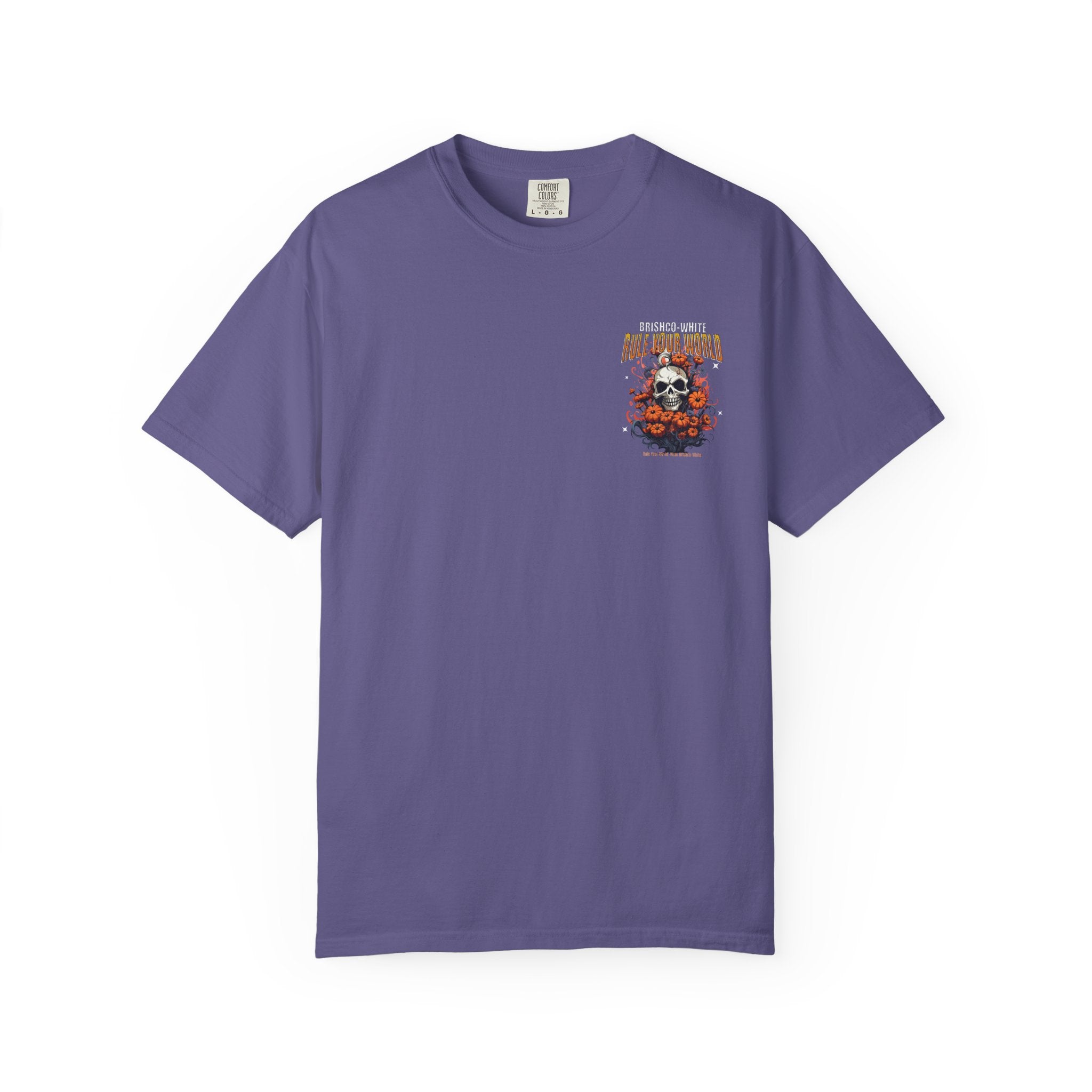 Skull Floral Unisex Tee, Vintage-Inspired T-Shirt, Casual Streetwear, Grunge Fashion, Perfect for Halloween & Every Day