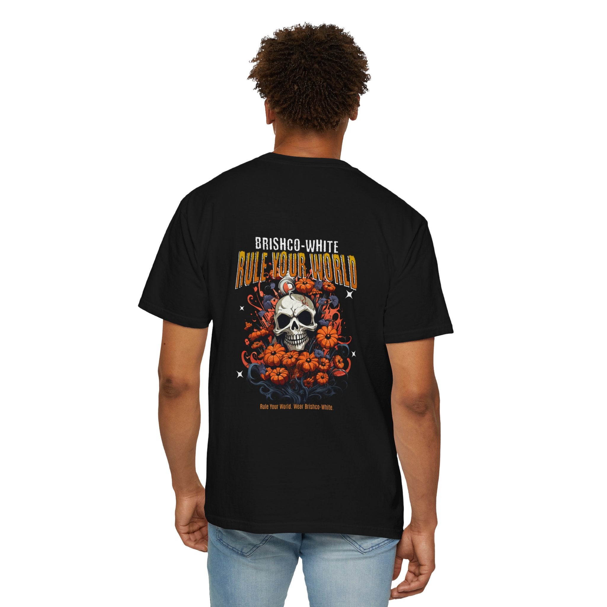Skull Floral Unisex Tee, Vintage-Inspired T-Shirt, Casual Streetwear, Grunge Fashion, Perfect for Halloween & Every Day