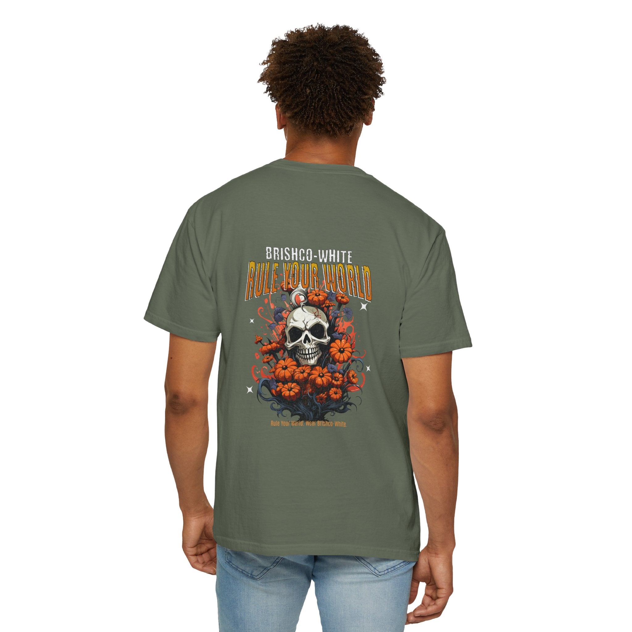 Skull Floral Unisex Tee, Vintage-Inspired T-Shirt, Casual Streetwear, Grunge Fashion, Perfect for Halloween & Every Day