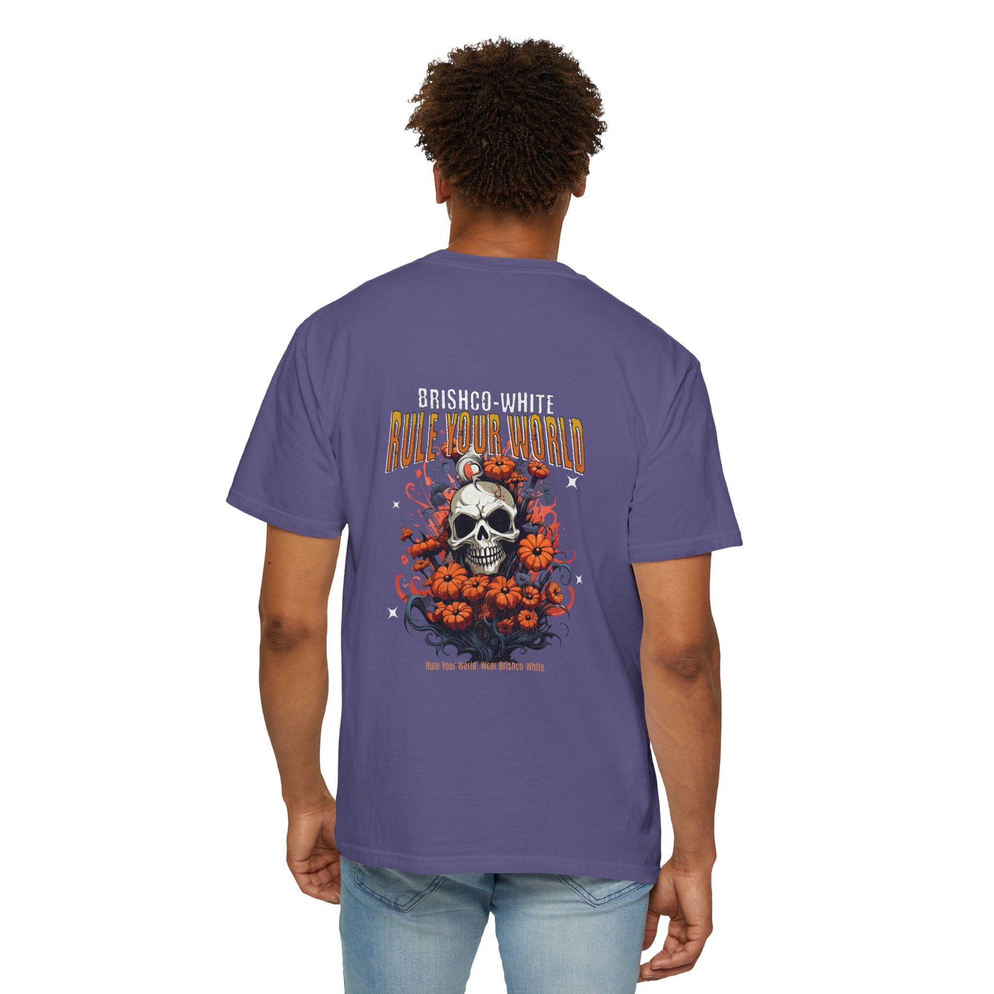 Skull Floral Unisex Tee, Vintage-Inspired T-Shirt, Casual Streetwear, Grunge Fashion, Perfect for Halloween & Every Day