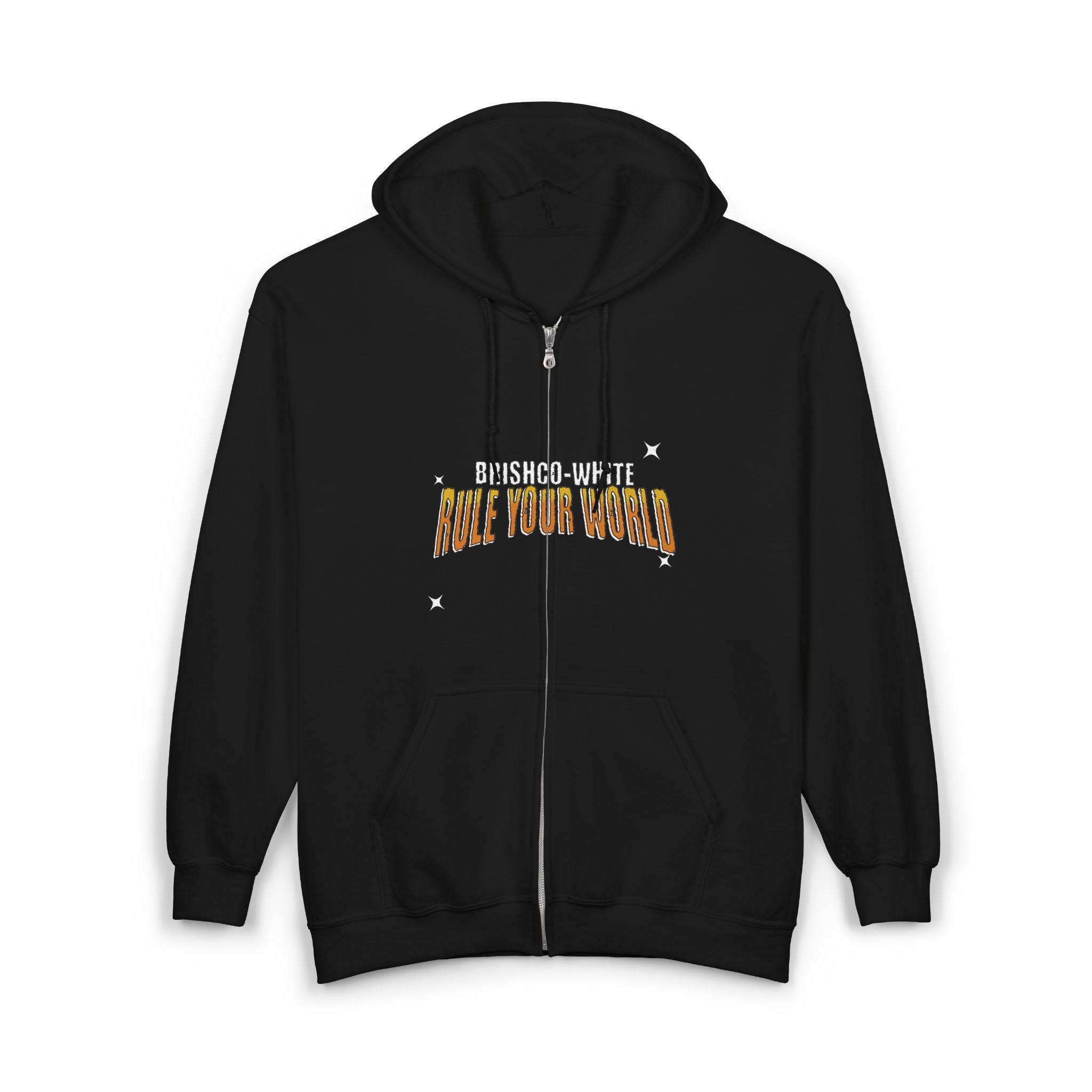 Rule Your World Zip-Up Hoodie - Unisex Sweatshirt for Everyday Comfort, Gift for Friends, Casual Wear, Cool Style, Trendy Fashion