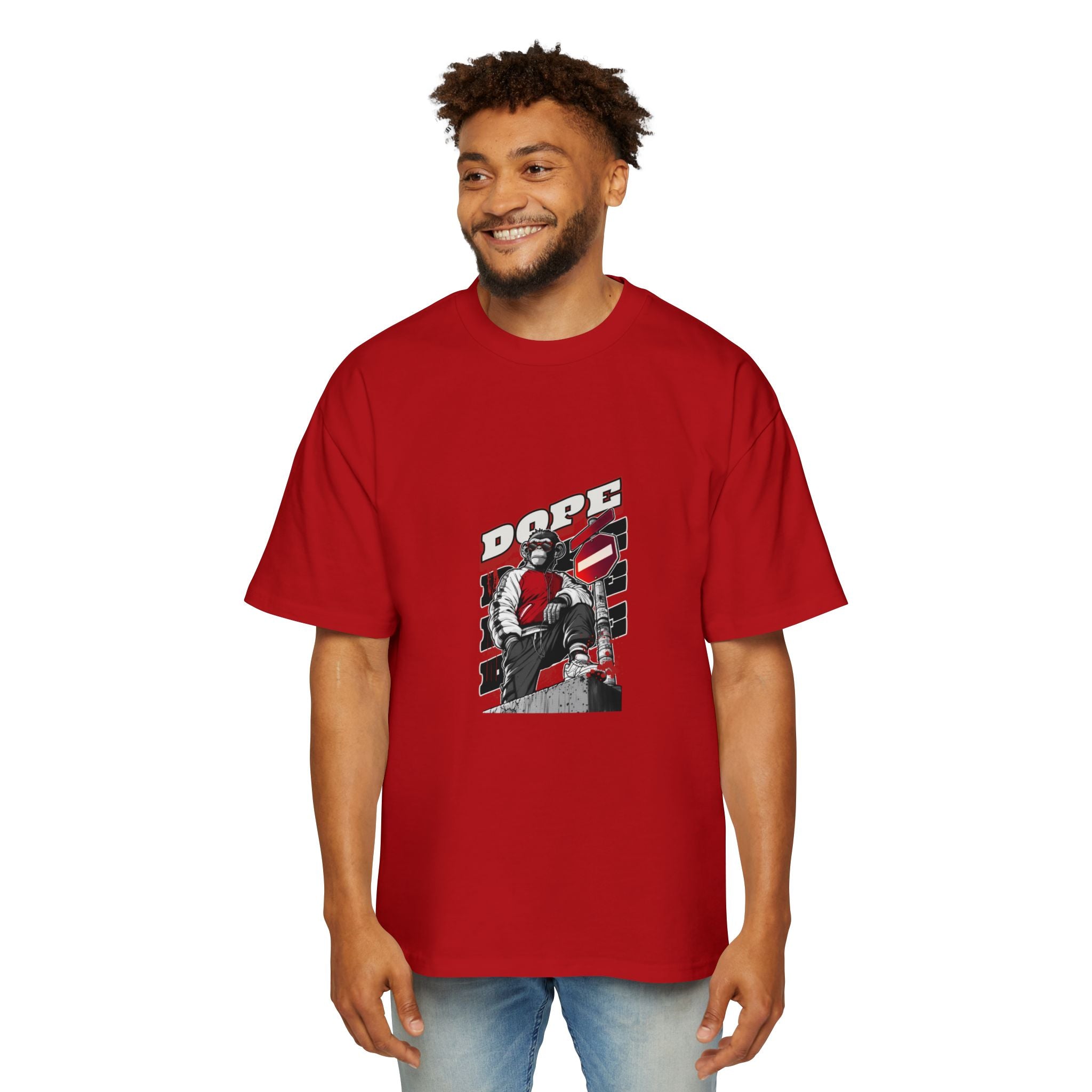 Dope Graphic Oversized Tee, Urban Fashion Shirt, Streetwear Style Tee, Cool Graphic T-Shirt for Men, Casual Everyday Wear