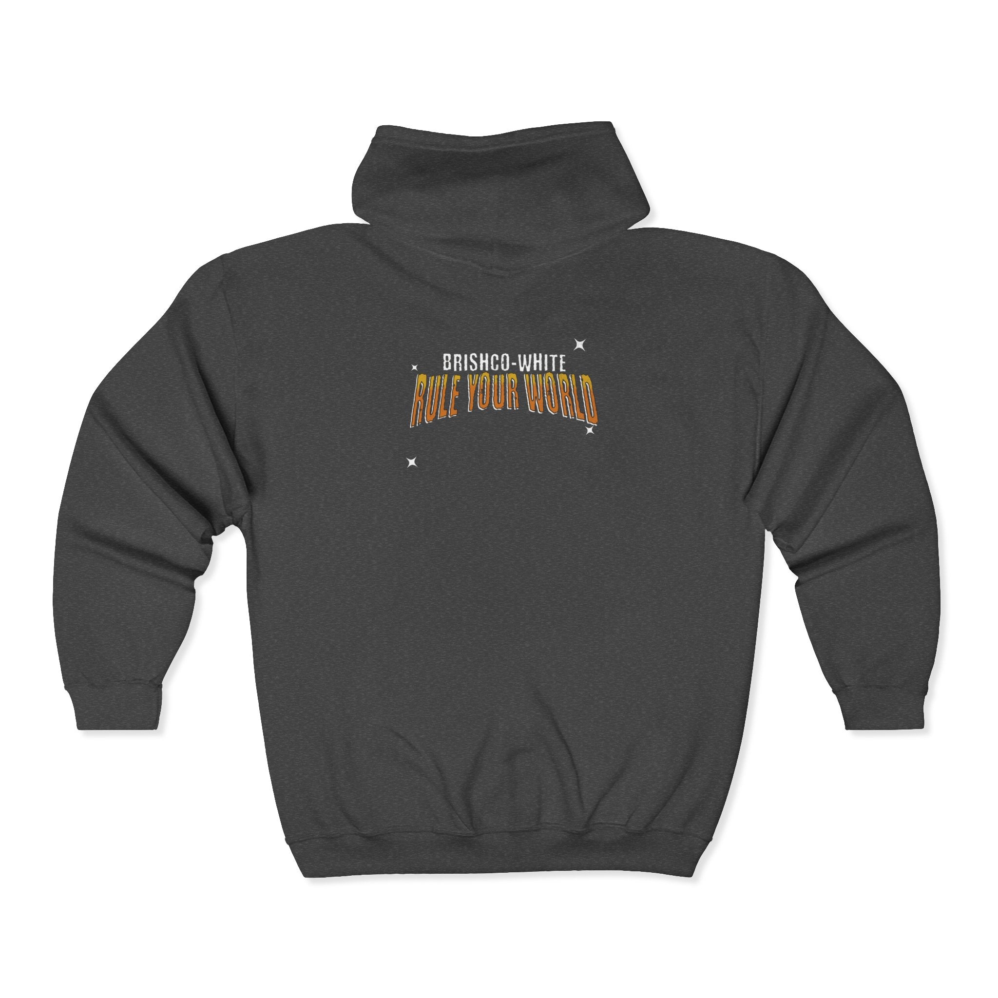Rule Your World Zip-Up Hoodie - Unisex Sweatshirt for Everyday Comfort, Gift for Friends, Casual Wear, Cool Style, Trendy Fashion