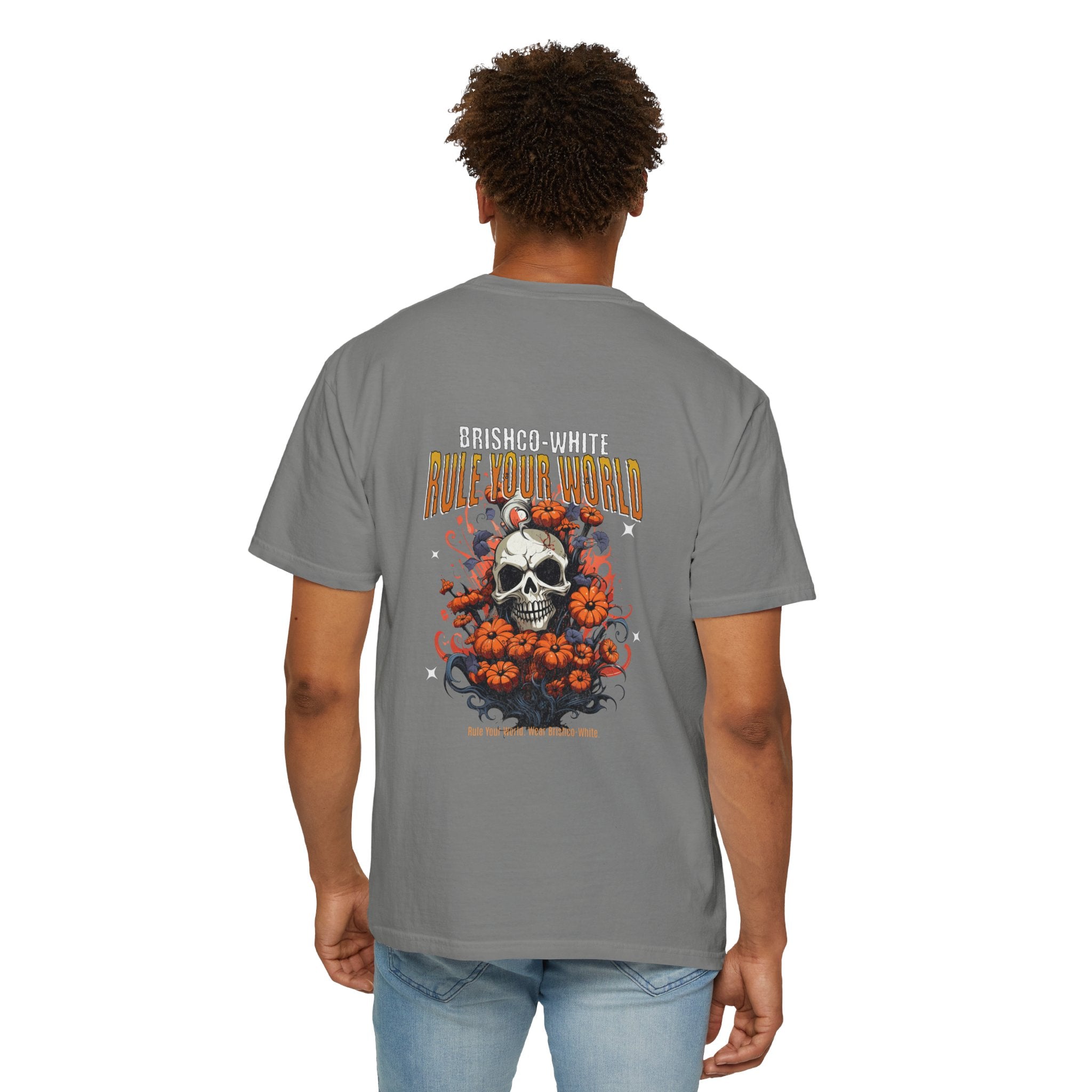 Skull Floral Unisex Tee, Vintage-Inspired T-Shirt, Casual Streetwear, Grunge Fashion, Perfect for Halloween & Every Day