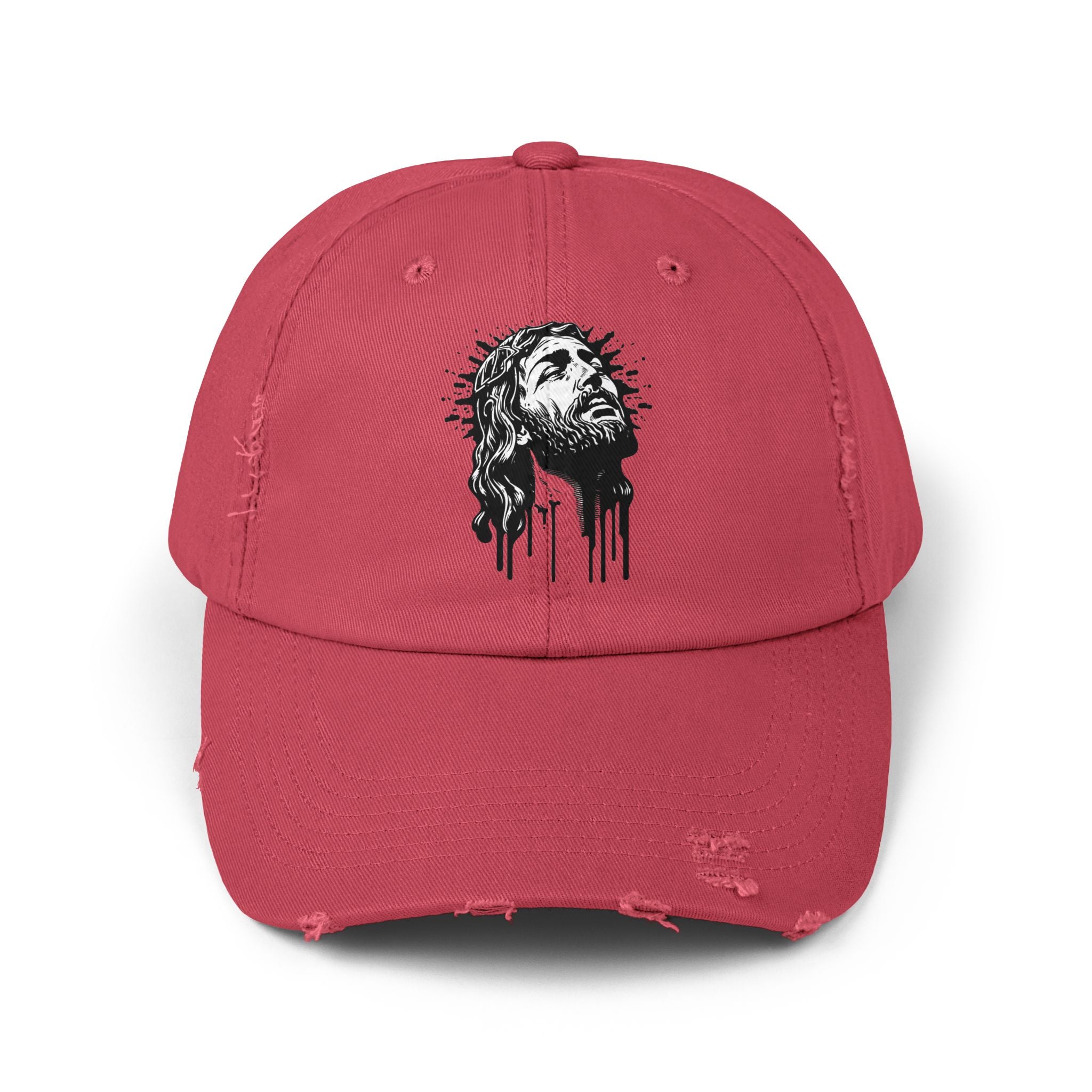 JESUS PIECE, Vintage Religious Hat, Unisex Christian Cap, Stylish God Tribute Cap, Distressed Black Baseball Hat