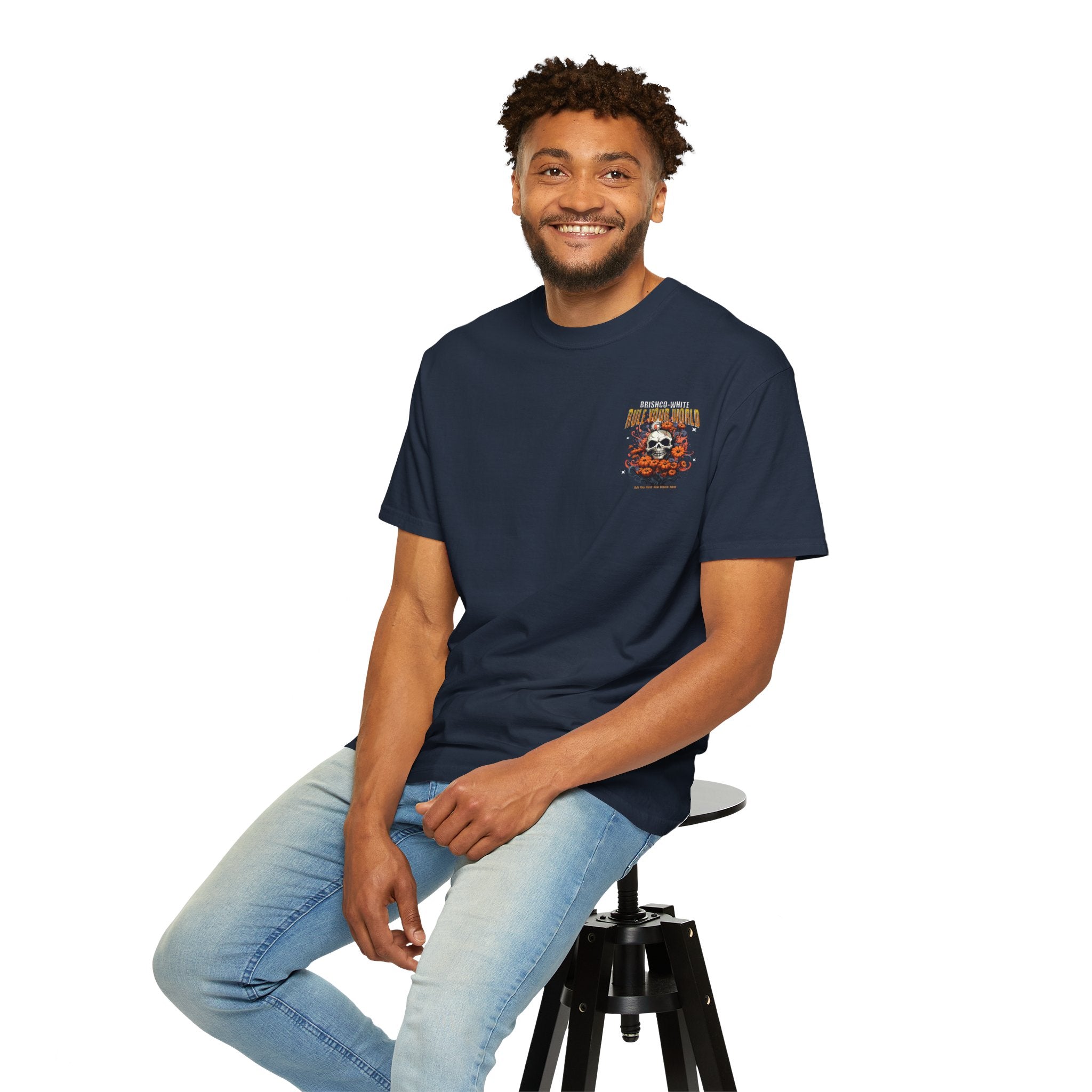 Skull Floral Unisex Tee, Vintage-Inspired T-Shirt, Casual Streetwear, Grunge Fashion, Perfect for Halloween & Every Day