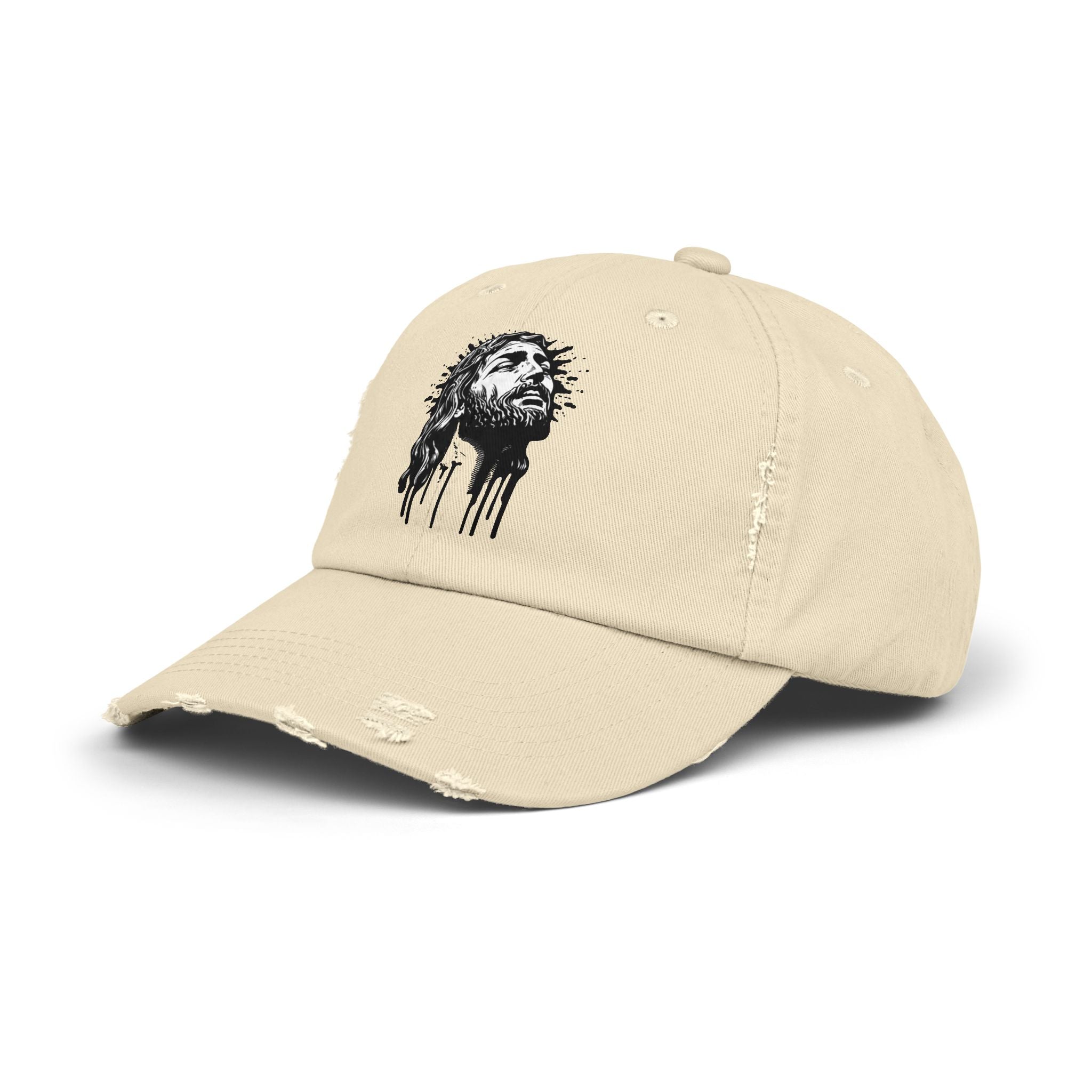 JESUS PIECE, Vintage Religious Hat, Unisex Christian Cap, Stylish God Tribute Cap, Distressed Black Baseball Hat