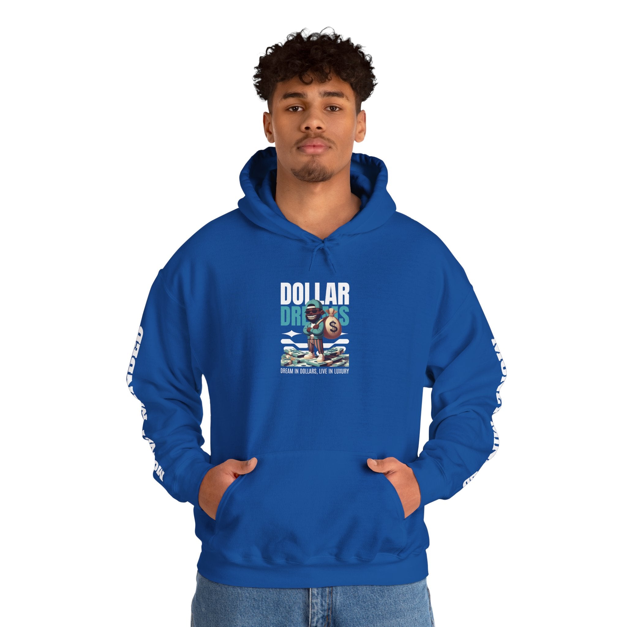 Dollar Dreams Unisex Hoodie - Motivational Sweatshirt for Dreamers, Perfect Gift for Entrepreneurs, Cozy Casual Wear, Hooded Top