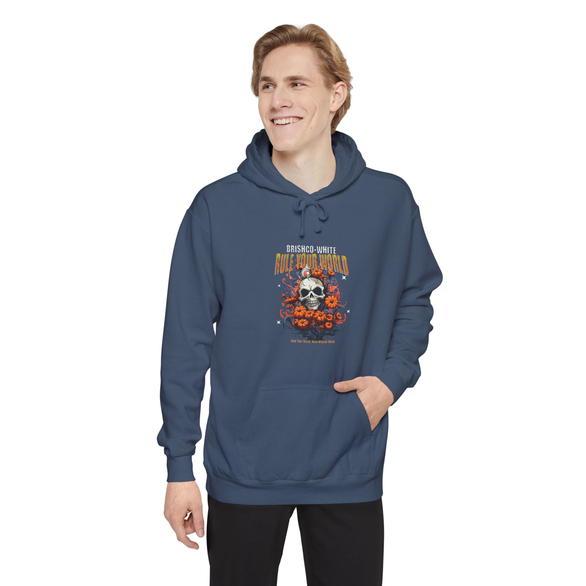 Unisex Hooded Sweatshirt, Skull Graphic Hoodie, Comfortable Fall Attire, Perfect for Gifting, Halloween Apparel