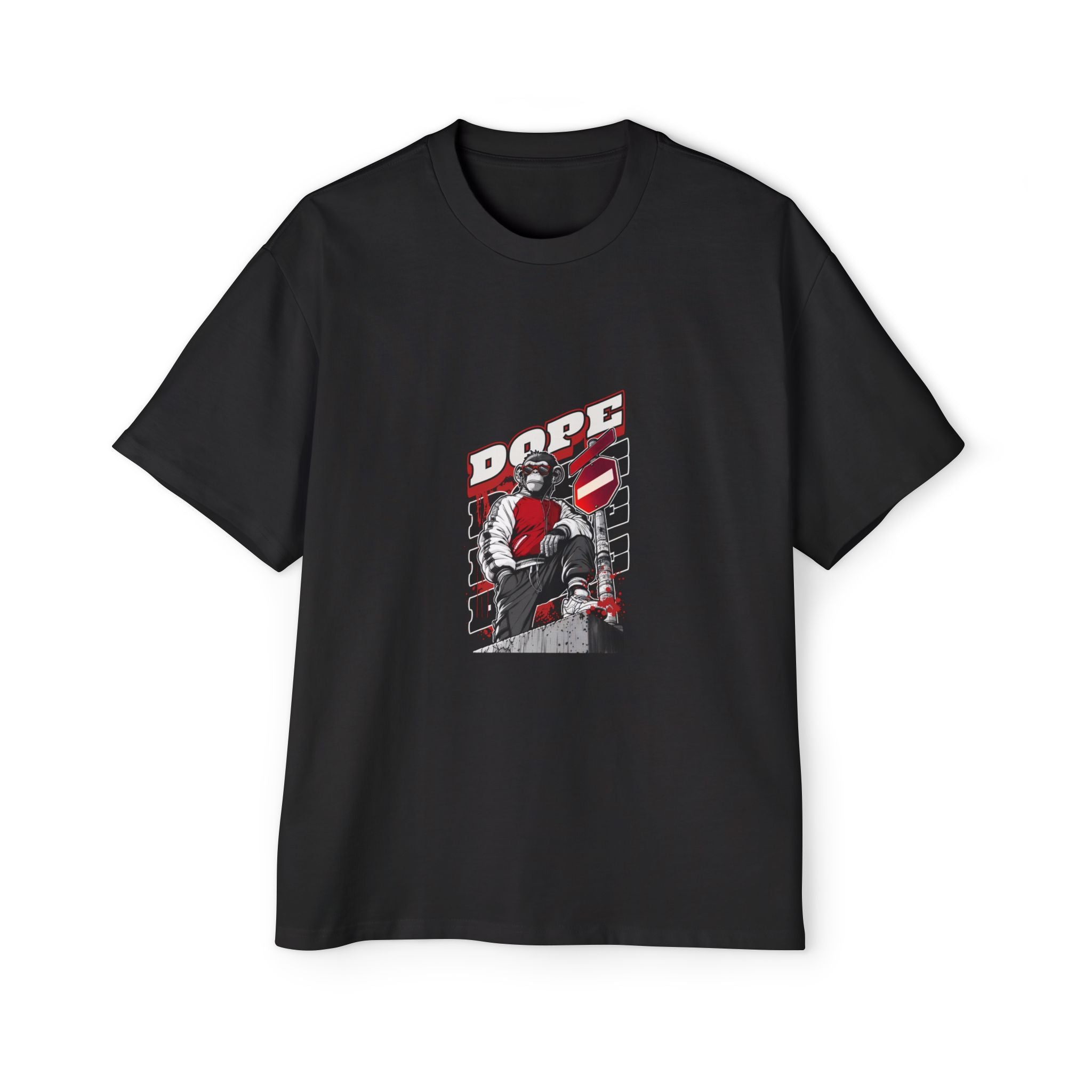 Dope Graphic Oversized Tee, Urban Fashion Shirt, Streetwear Style Tee, Cool Graphic T-Shirt for Men, Casual Everyday Wear