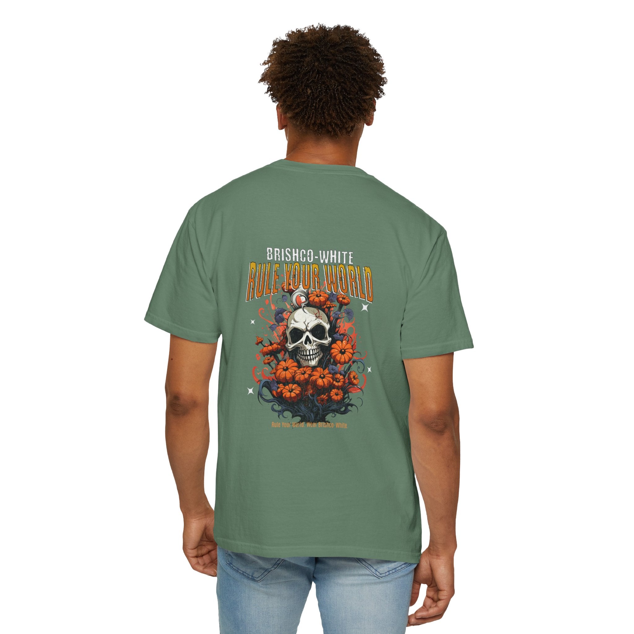 Skull Floral Unisex Tee, Vintage-Inspired T-Shirt, Casual Streetwear, Grunge Fashion, Perfect for Halloween & Every Day