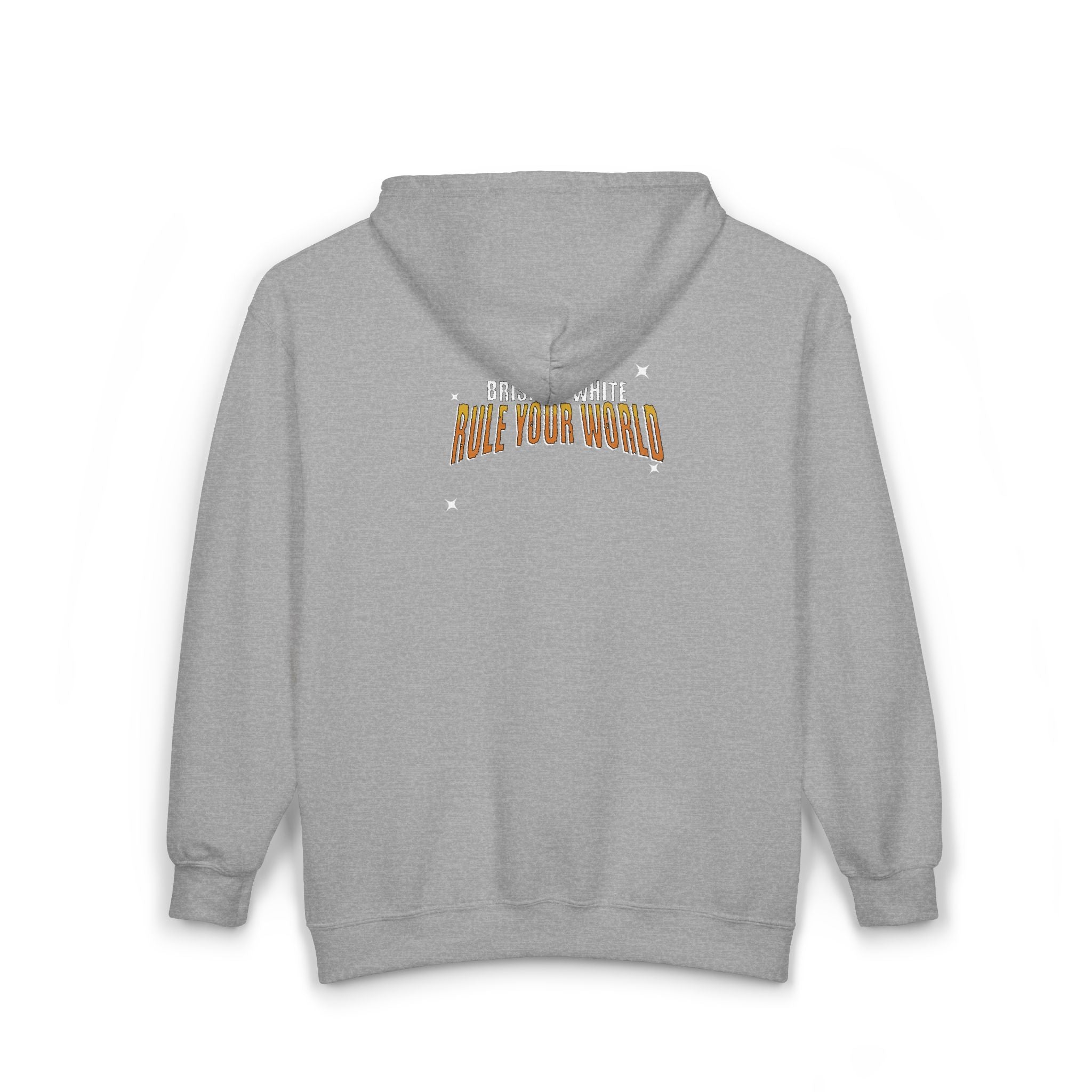 Rule Your World Zip-Up Hoodie - Unisex Sweatshirt for Everyday Comfort, Gift for Friends, Casual Wear, Cool Style, Trendy Fashion
