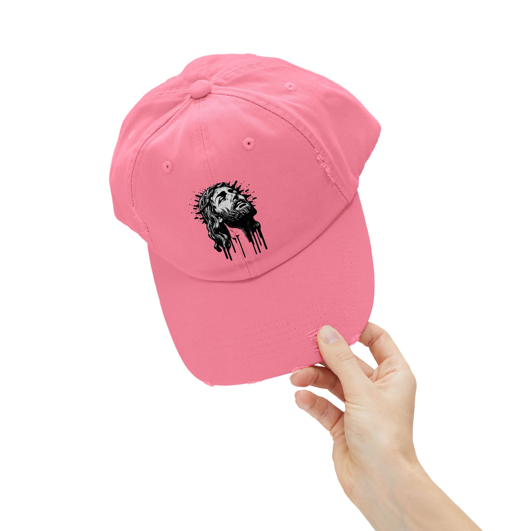 JESUS PIECE, Vintage Religious Hat, Unisex Christian Cap, Stylish God Tribute Cap, Distressed Black Baseball Hat