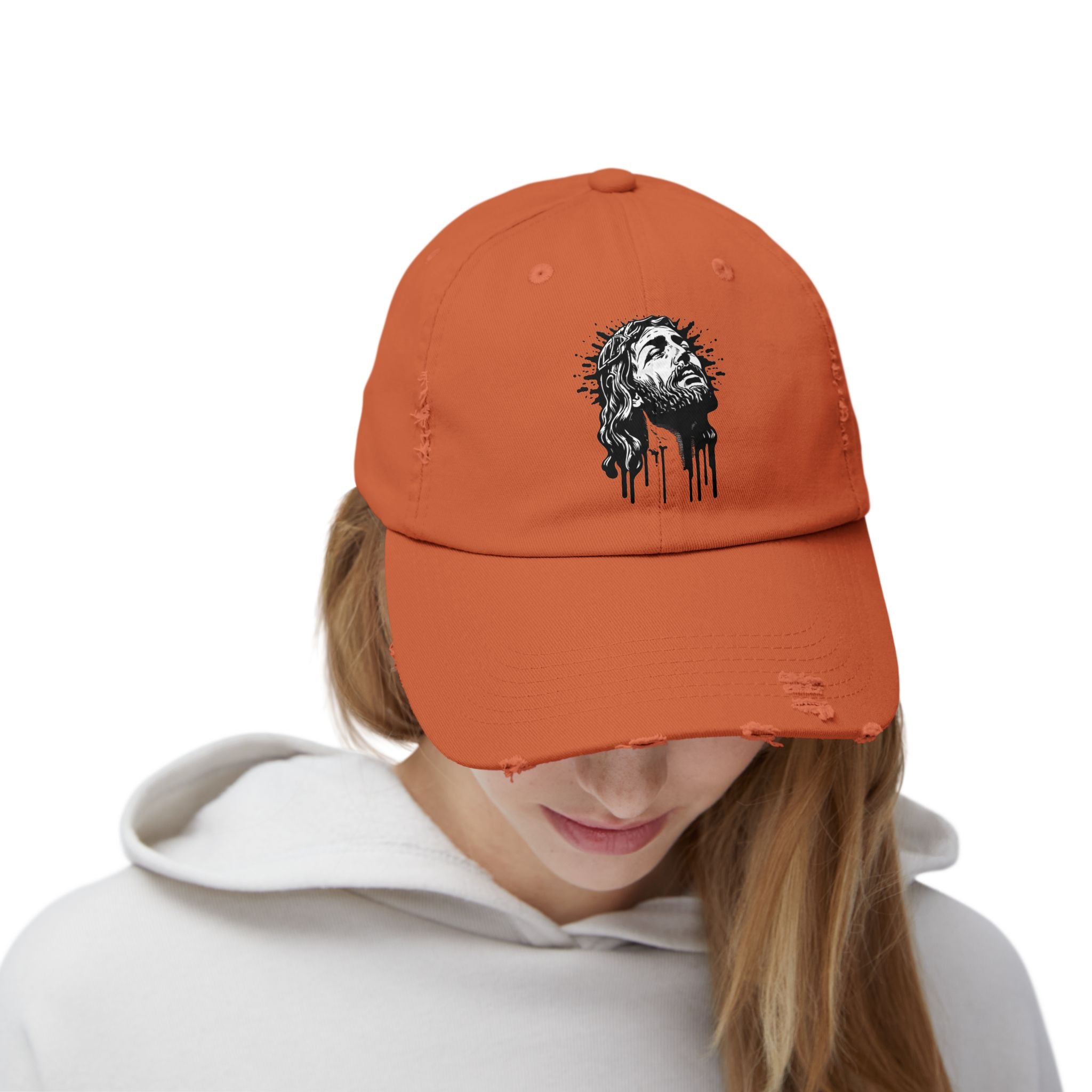 JESUS PIECE, Vintage Religious Hat, Unisex Christian Cap, Stylish God Tribute Cap, Distressed Black Baseball Hat