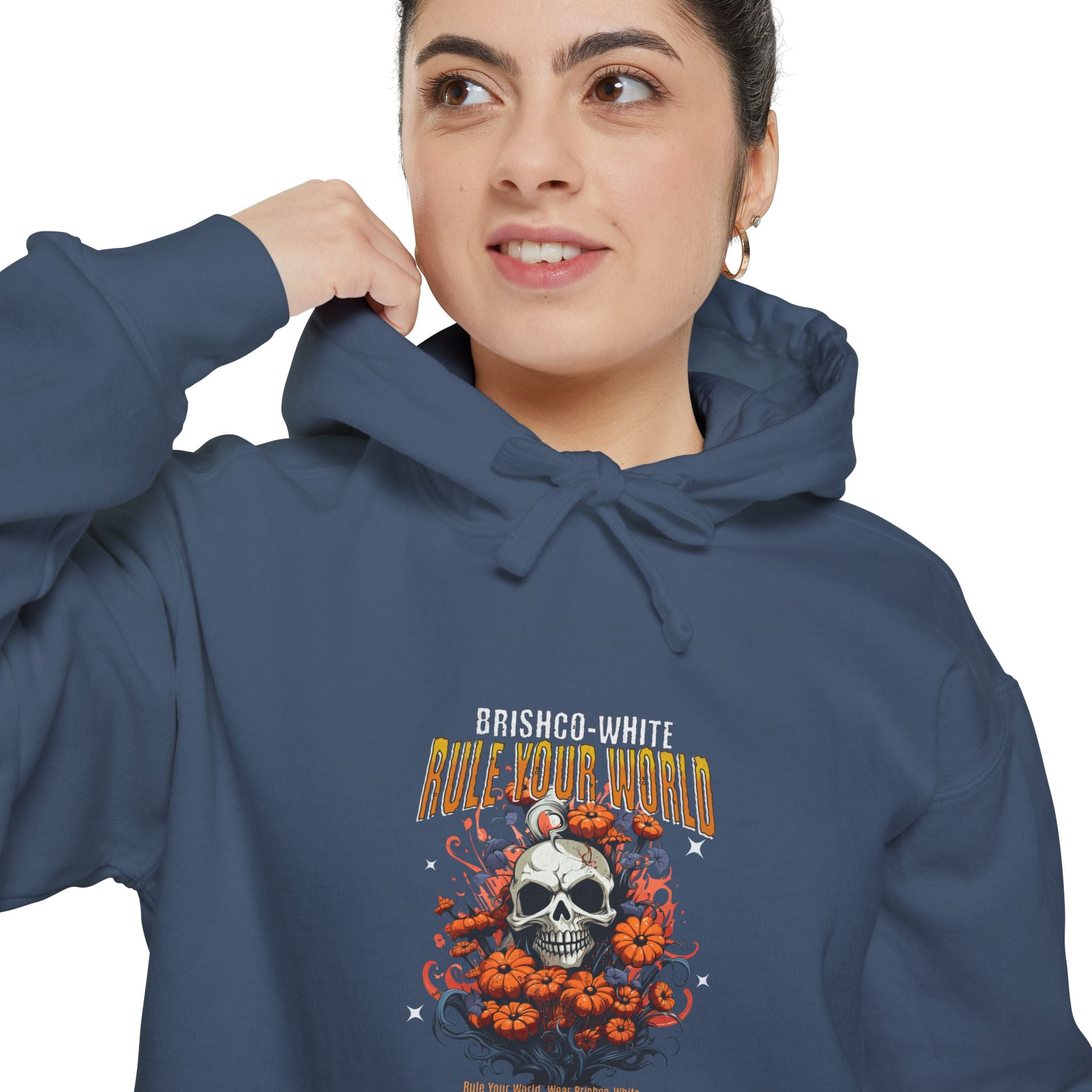 Unisex Hooded Sweatshirt, Skull Graphic Hoodie, Comfortable Fall Attire, Perfect for Gifting, Halloween Apparel