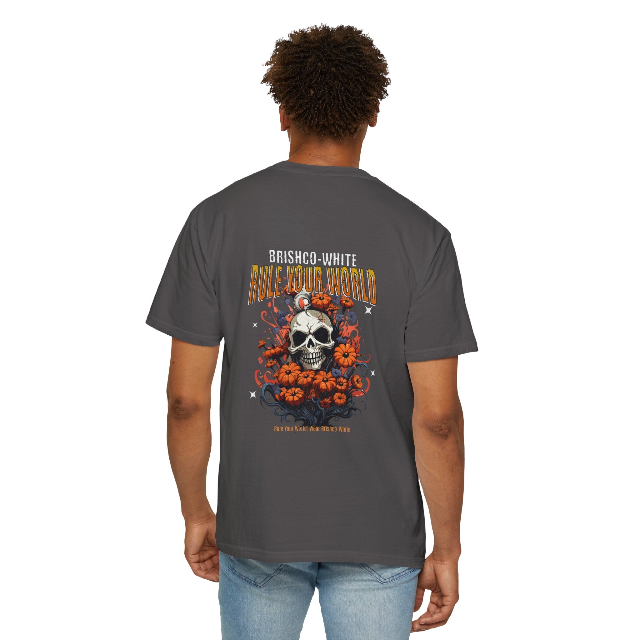 Skull Floral Unisex Tee, Vintage-Inspired T-Shirt, Casual Streetwear, Grunge Fashion, Perfect for Halloween & Every Day