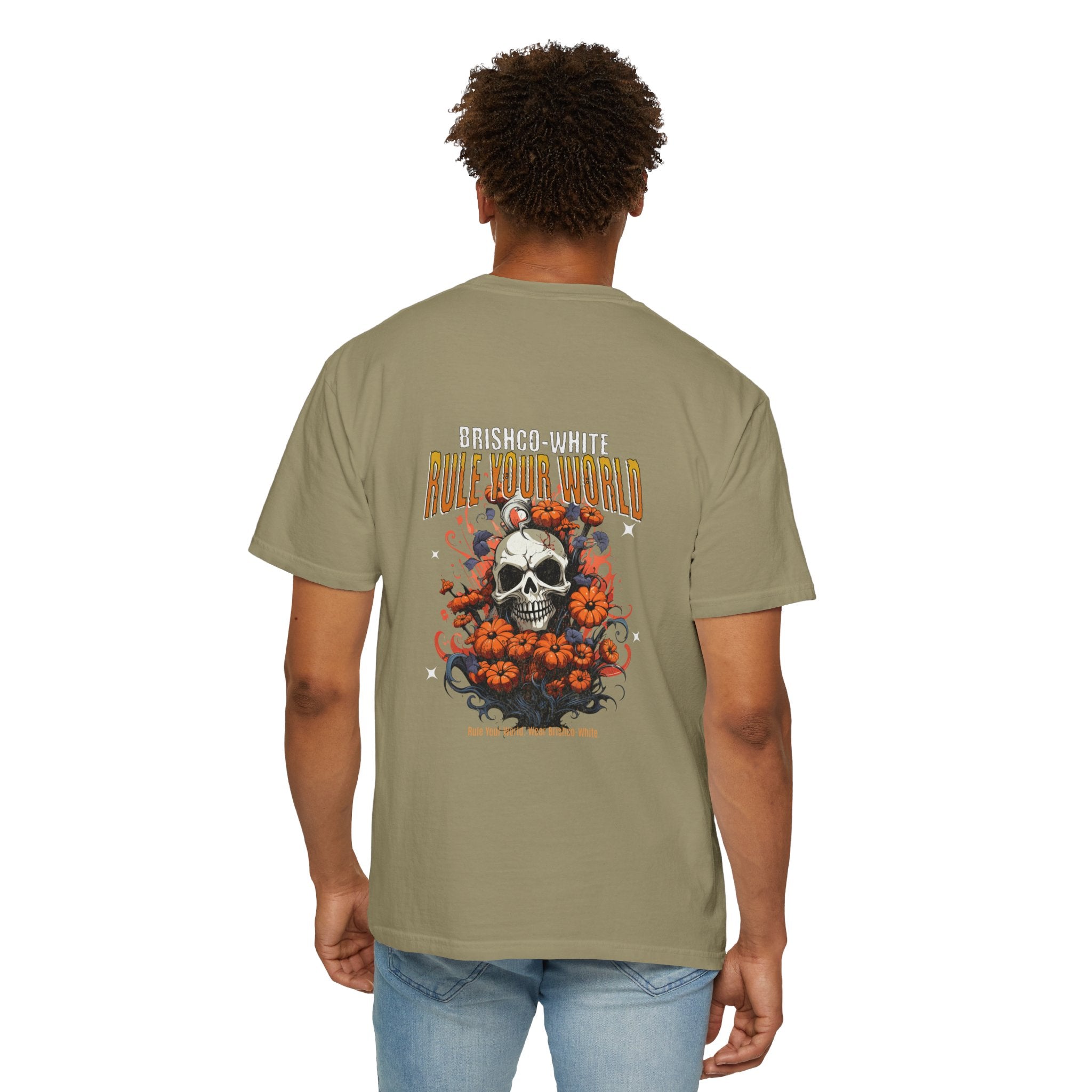 Skull Floral Unisex Tee, Vintage-Inspired T-Shirt, Casual Streetwear, Grunge Fashion, Perfect for Halloween & Every Day