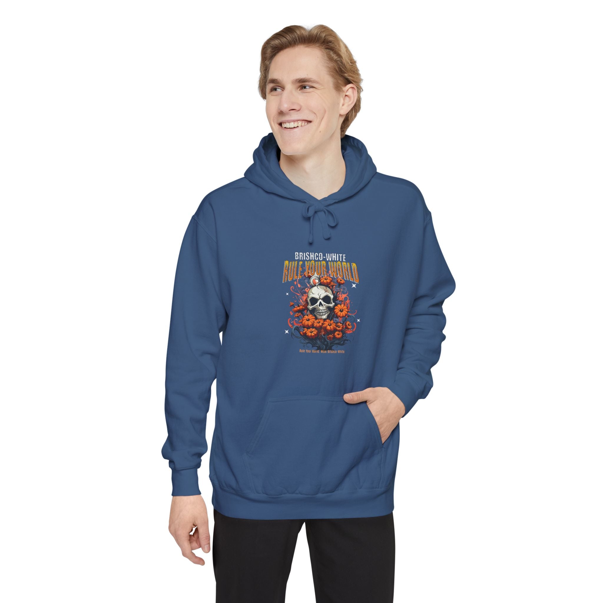 Unisex Hooded Sweatshirt, Skull Graphic Hoodie, Comfortable Fall Attire, Perfect for Gifting, Halloween Apparel