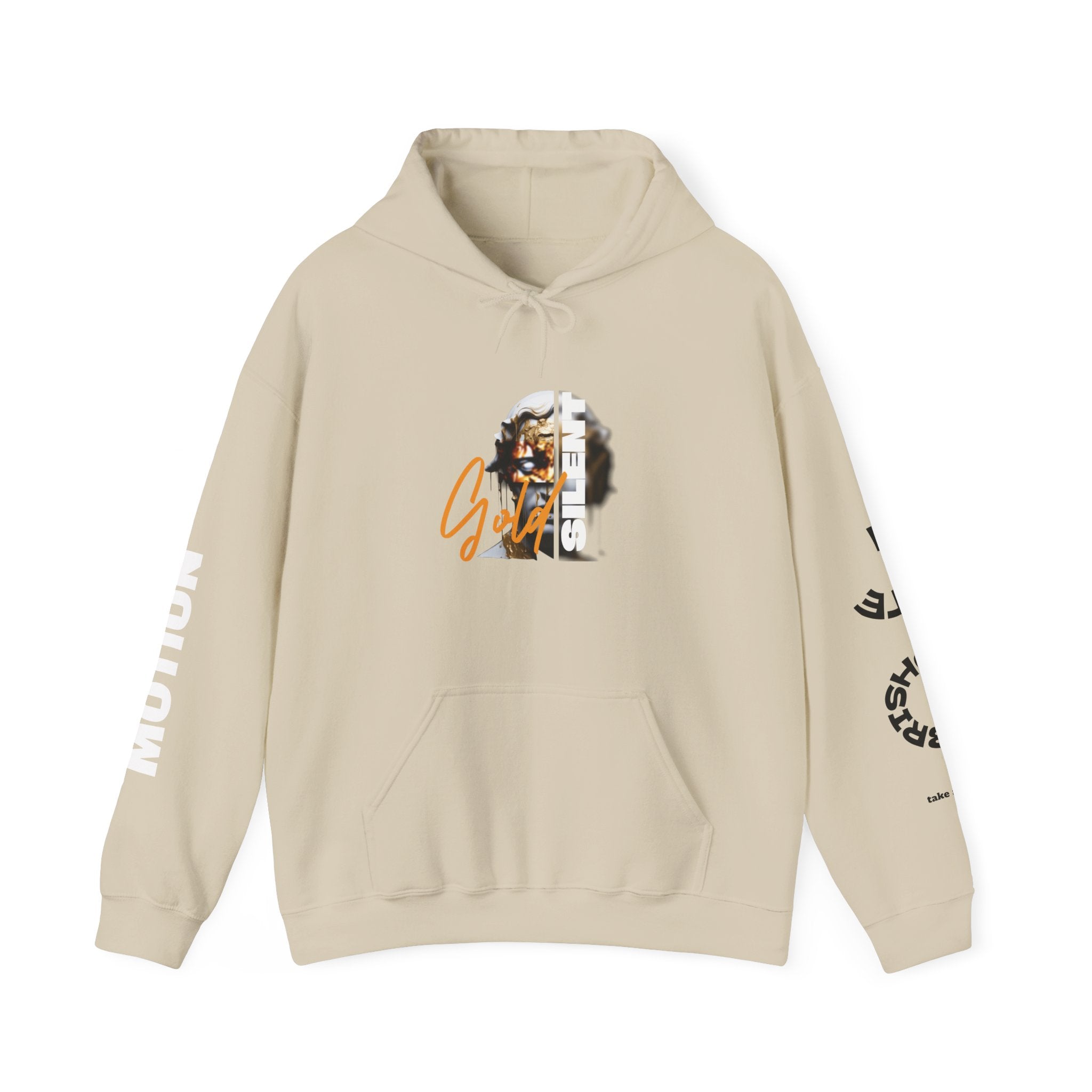Gold Lion Unisex Heavy Blend Hooded Sweatshirt, Cozy Fall Fashion, Great Gift for Birthdays, Casual Outfit, Relaxed Vibes