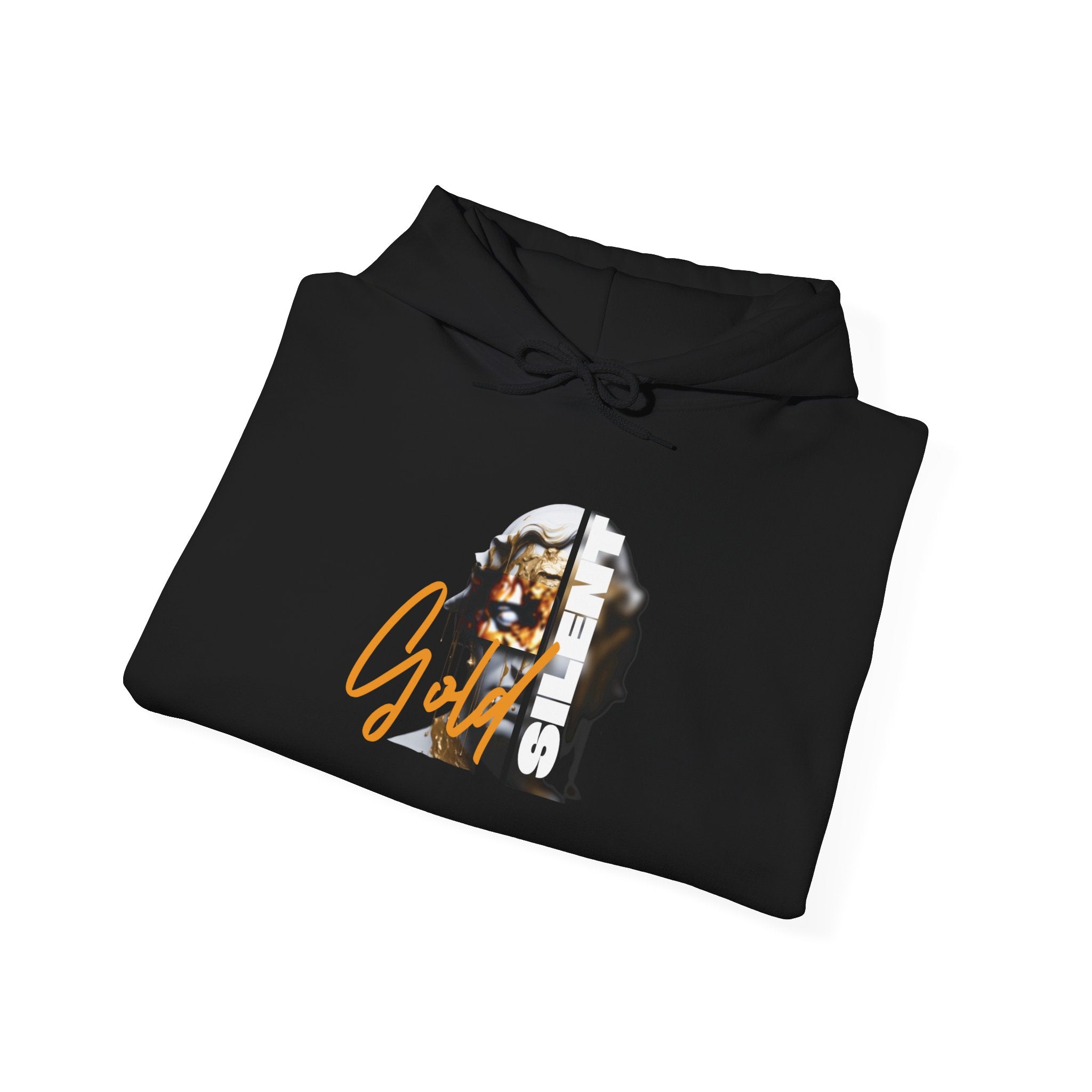 Gold Lion Unisex Heavy Blend Hooded Sweatshirt, Cozy Fall Fashion, Great Gift for Birthdays, Casual Outfit, Relaxed Vibes