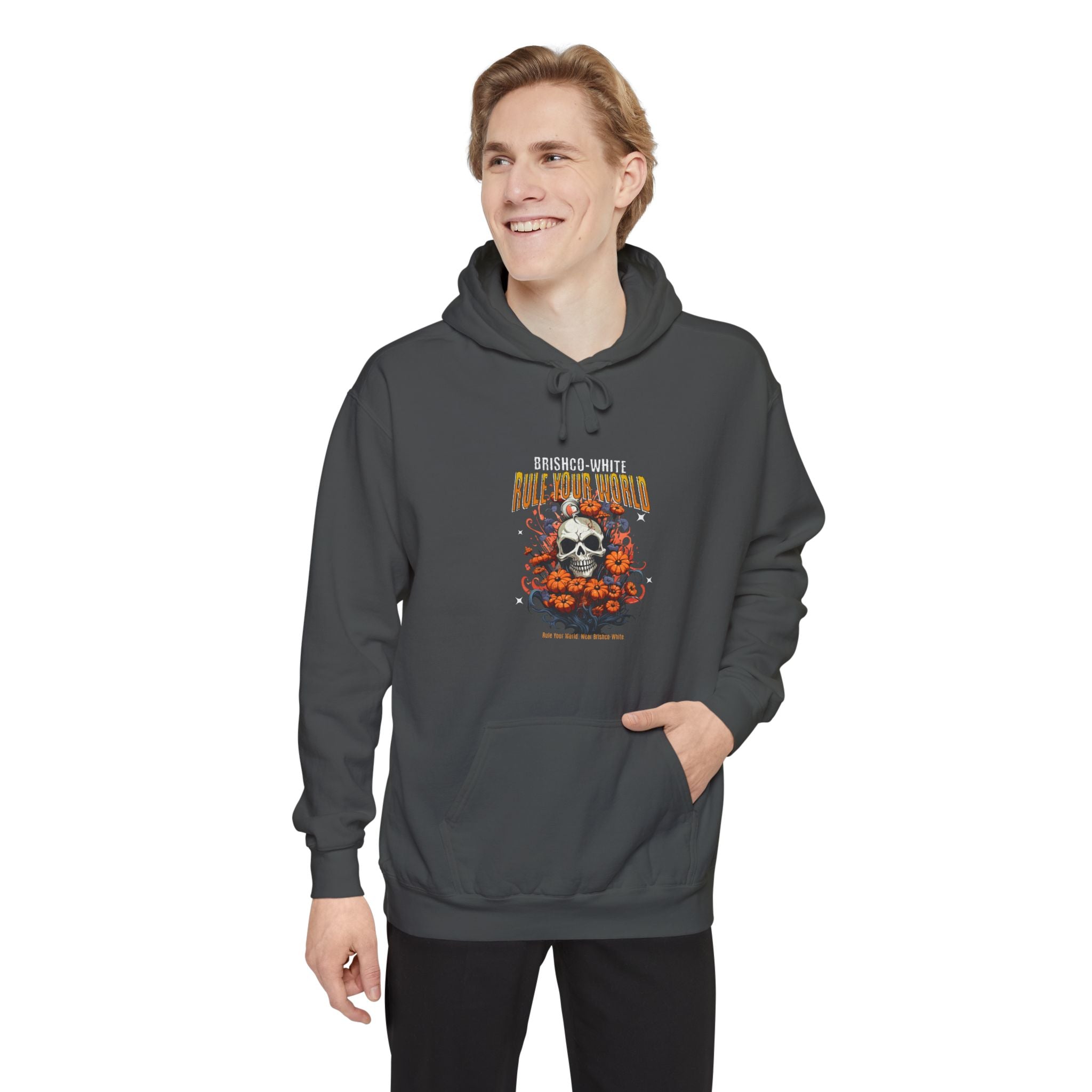 Unisex Hooded Sweatshirt, Skull Graphic Hoodie, Comfortable Fall Attire, Perfect for Gifting, Halloween Apparel