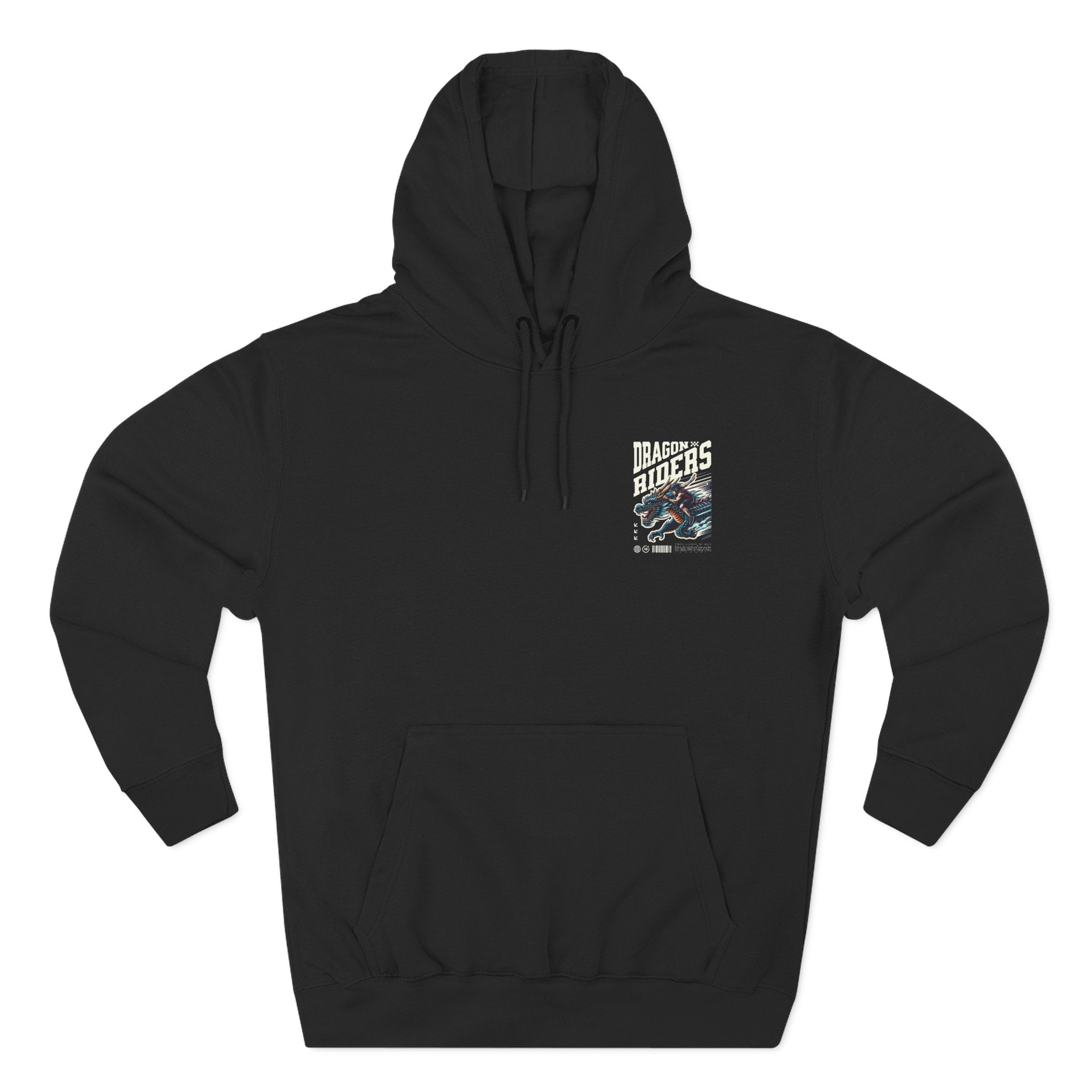 Dragon Riders Three-Panel Fleece Hoodie - Cozy Wear for Fantasy Lovers, Gift for Gamers, Unique Dragon Art Hoodie, Casual Streetwear, [...]