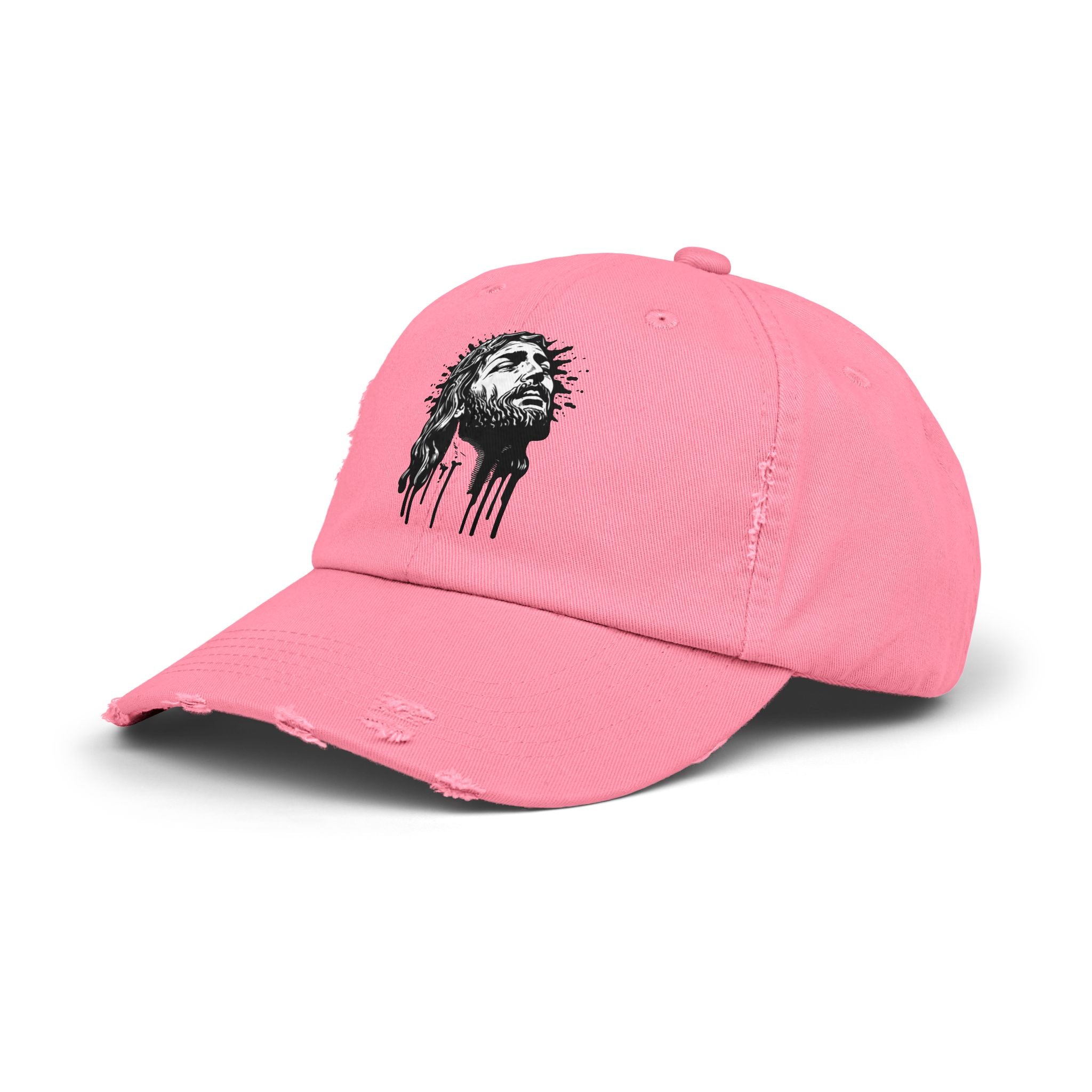 JESUS PIECE, Vintage Religious Hat, Unisex Christian Cap, Stylish God Tribute Cap, Distressed Black Baseball Hat