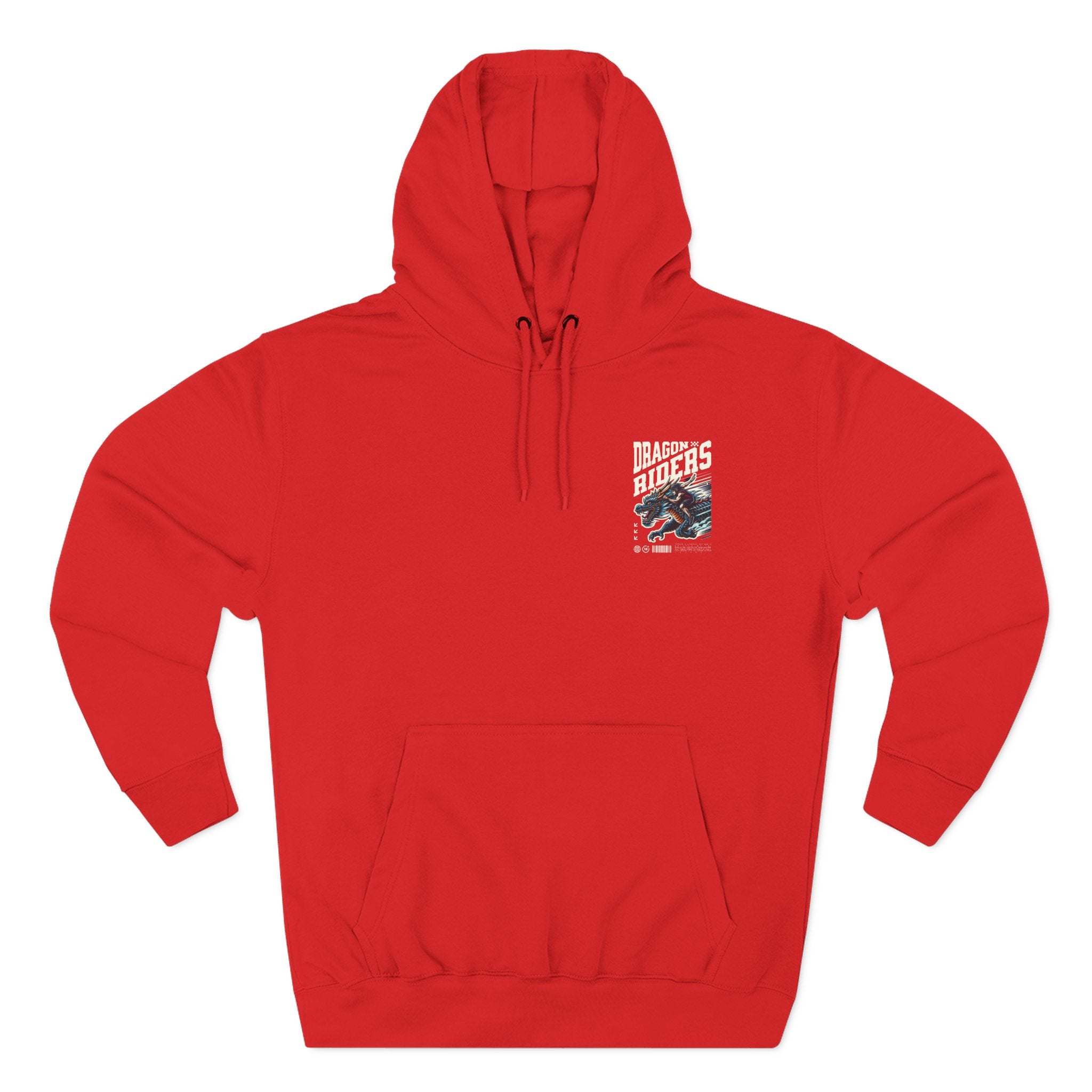 Dragon Riders Three-Panel Fleece Hoodie - Cozy Wear for Fantasy Lovers, Gift for Gamers, Unique Dragon Art Hoodie, Casual Streetwear, [...]