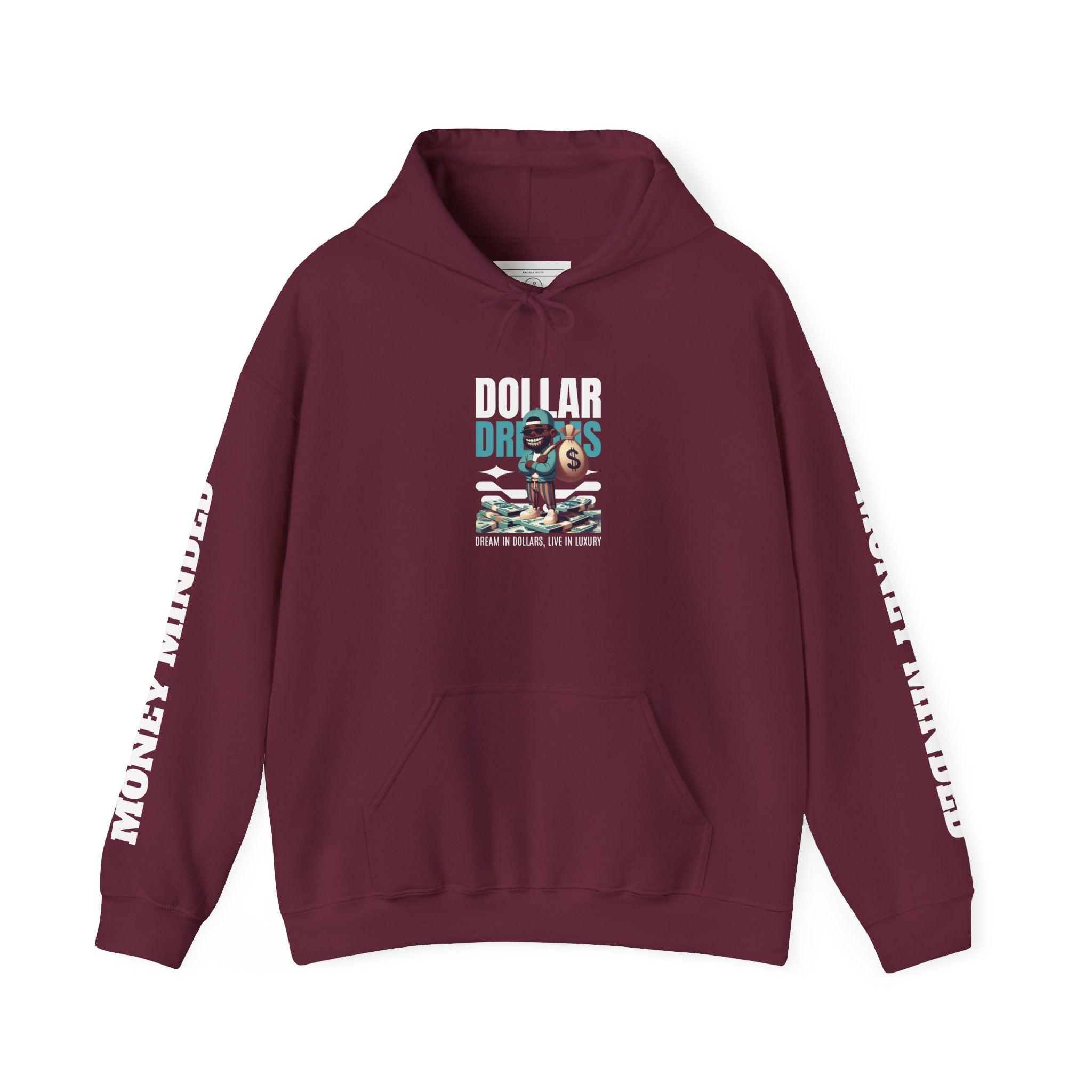 Dollar Dreams Unisex Hoodie - Motivational Sweatshirt for Dreamers, Perfect Gift for Entrepreneurs, Cozy Casual Wear, Hooded Top