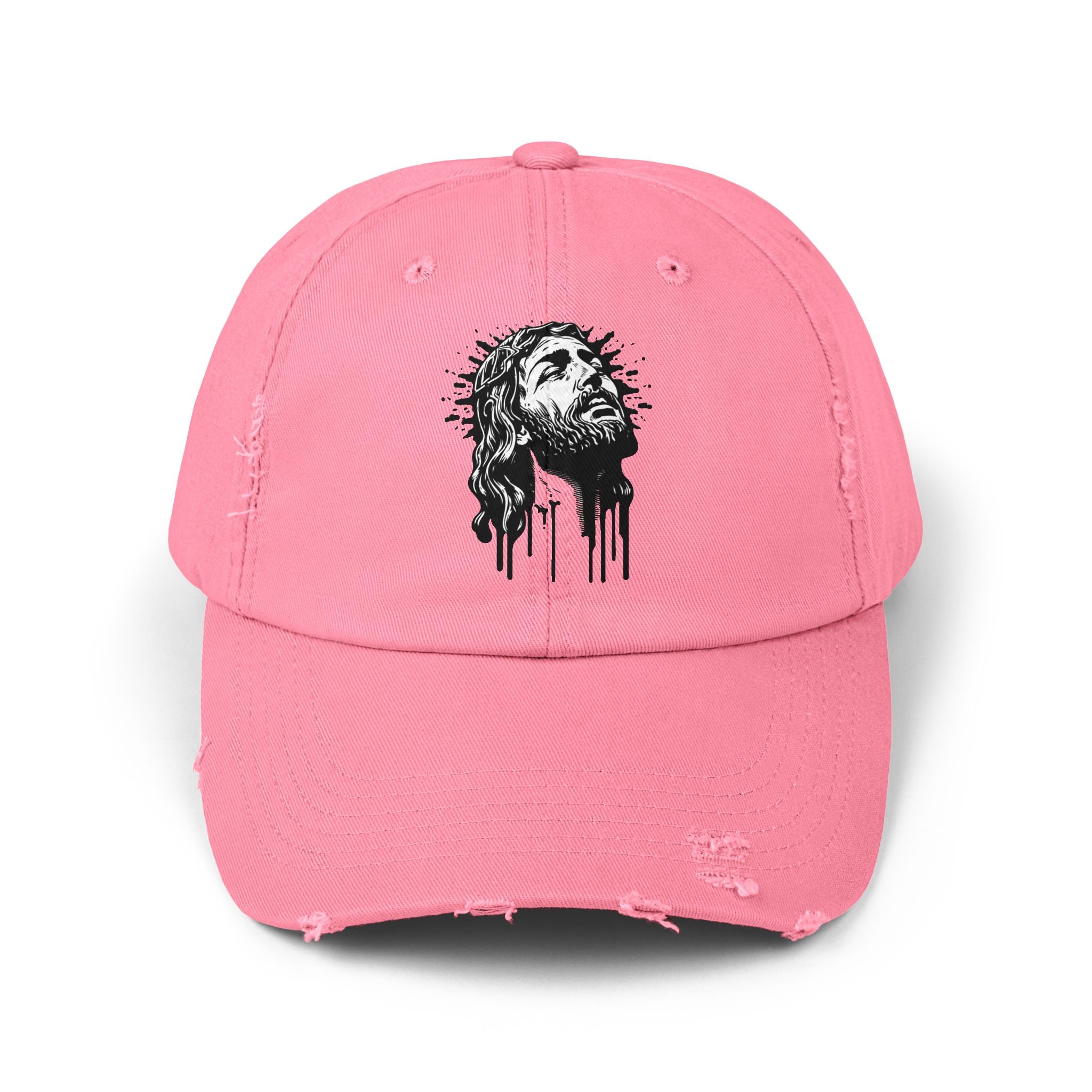 JESUS PIECE, Vintage Religious Hat, Unisex Christian Cap, Stylish God Tribute Cap, Distressed Black Baseball Hat