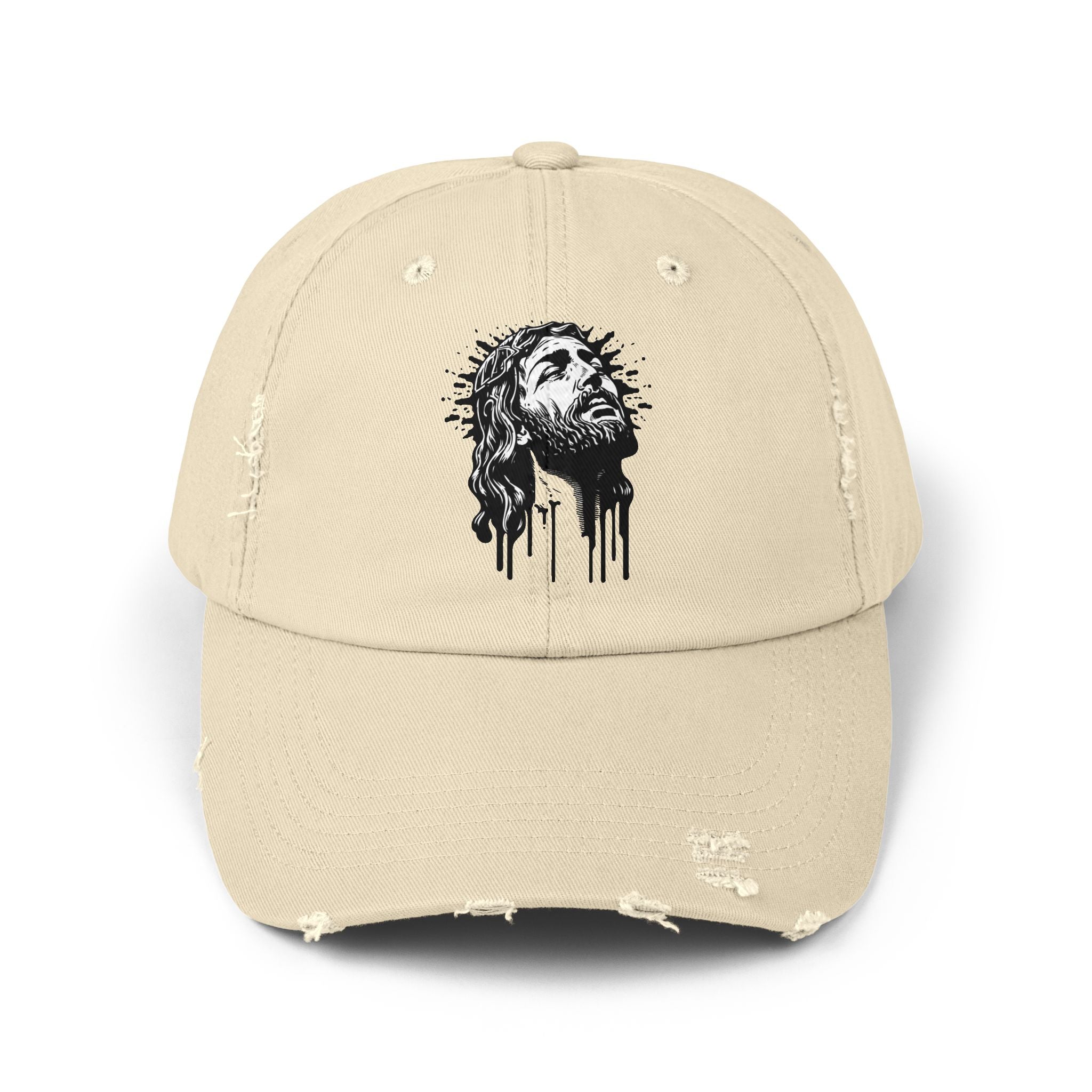 JESUS PIECE, Vintage Religious Hat, Unisex Christian Cap, Stylish God Tribute Cap, Distressed Black Baseball Hat