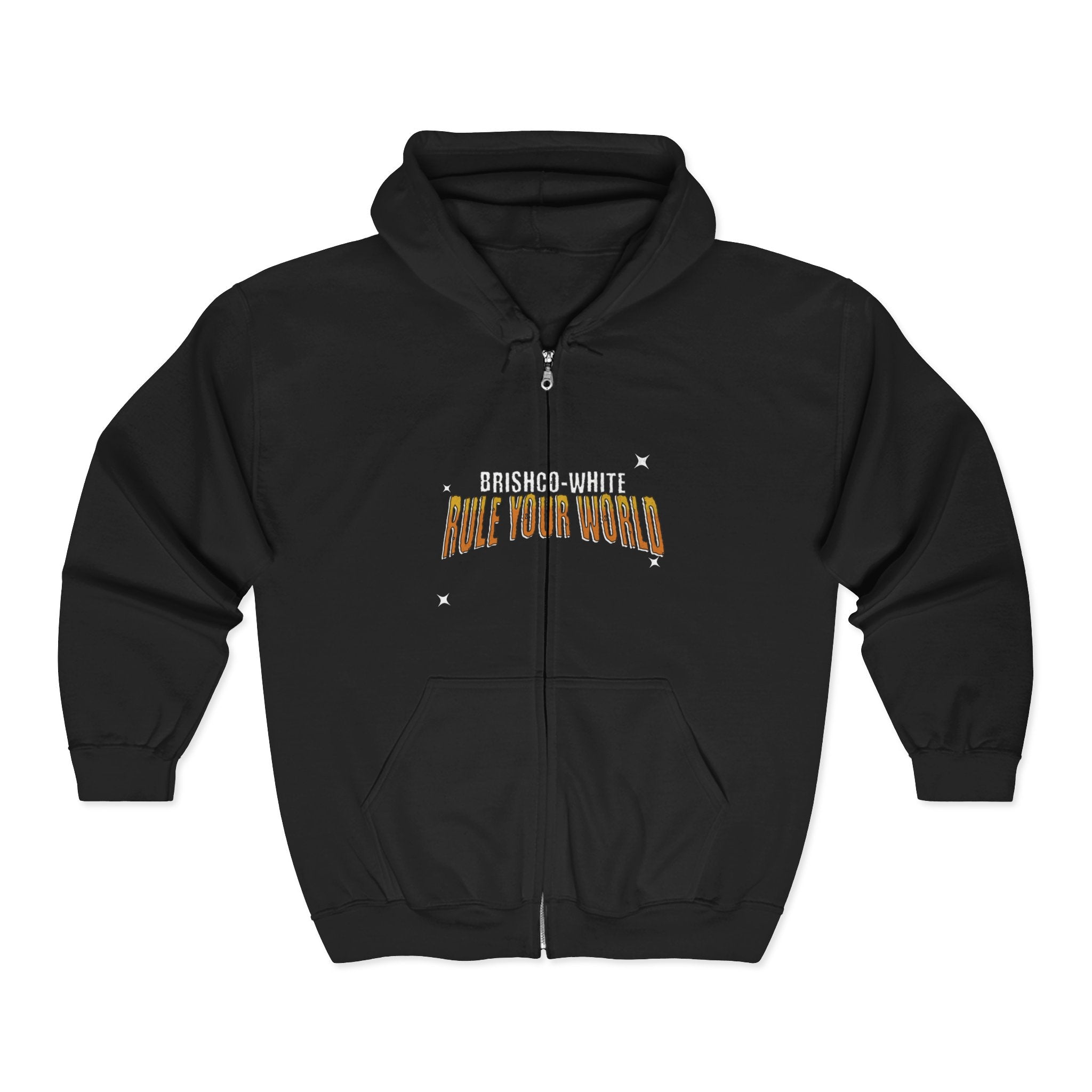 Rule Your World Zip-Up Hoodie - Unisex Sweatshirt for Everyday Comfort, Gift for Friends, Casual Wear, Cool Style, Trendy Fashion