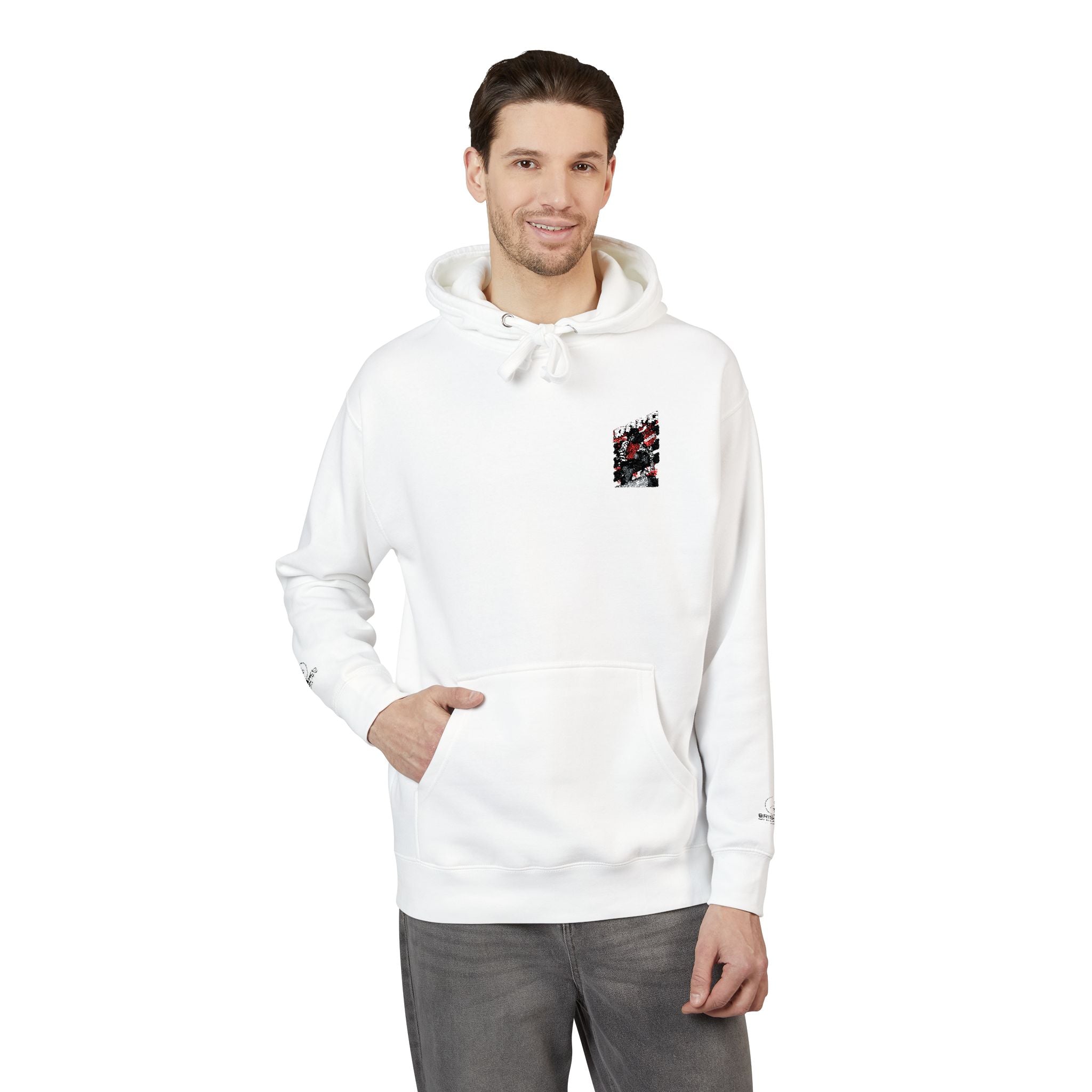 Cozy Unisex Fleece Hoodie with Colorful Graphic Design, Casual Wear, Gift for Him/Her, Holiday Hoodie, Comfortable Sweatshirt, Stylish
