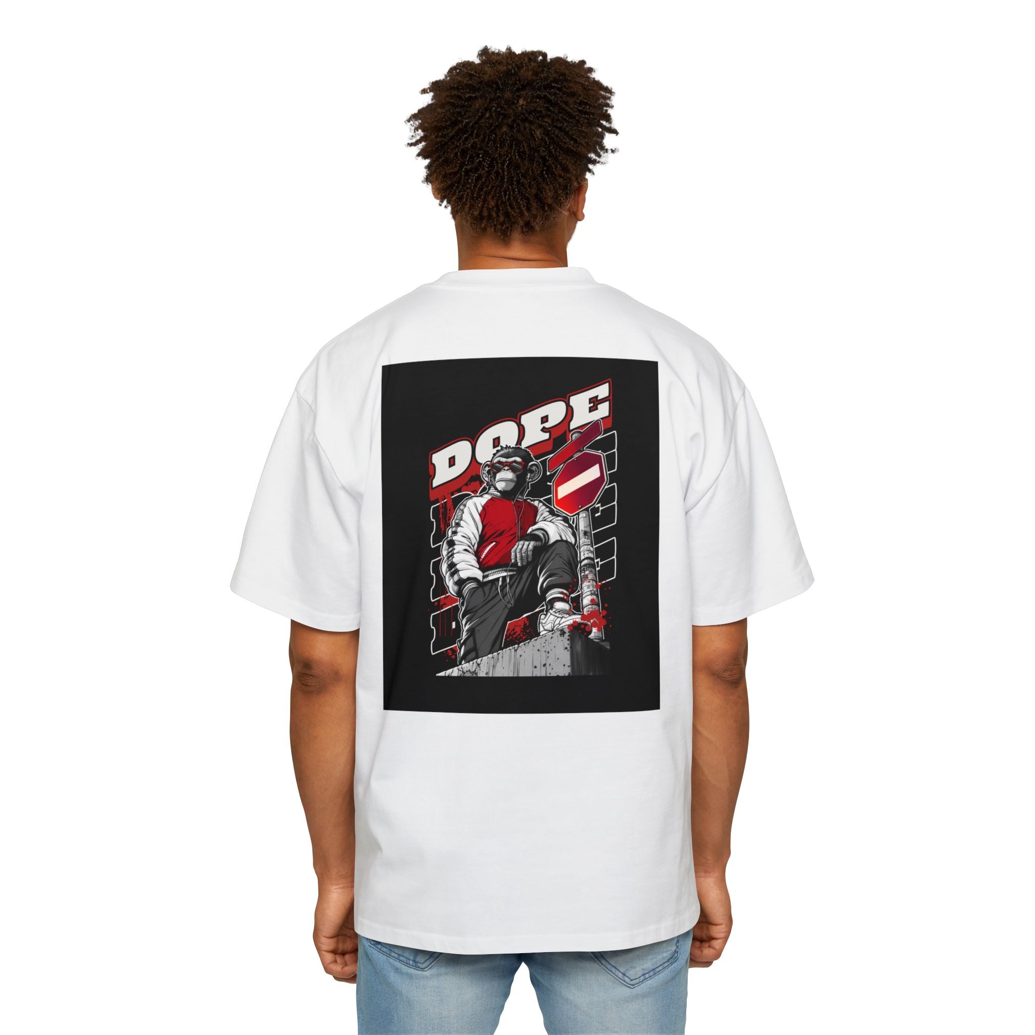 Dope Graphic Oversized Tee, Urban Fashion Shirt, Streetwear Style Tee, Cool Graphic T-Shirt for Men, Casual Everyday Wear