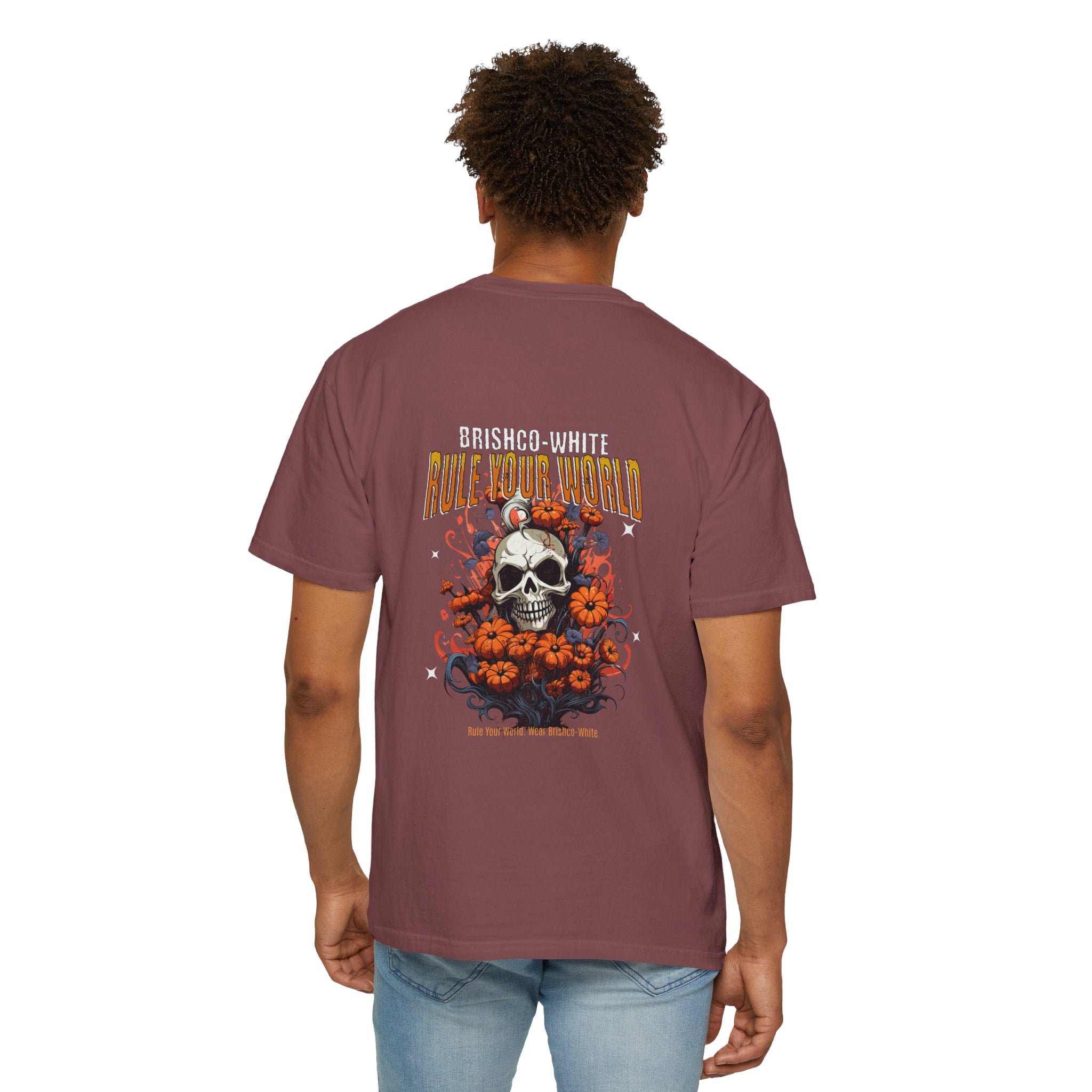 Skull Floral Unisex Tee, Vintage-Inspired T-Shirt, Casual Streetwear, Grunge Fashion, Perfect for Halloween & Every Day