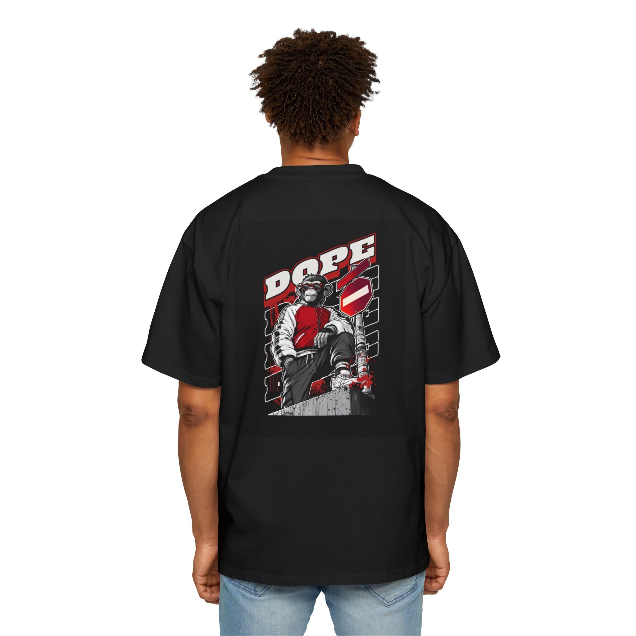 Dope Graphic Oversized Tee, Urban Fashion Shirt, Streetwear Style Tee, Cool Graphic T-Shirt for Men, Casual Everyday Wear