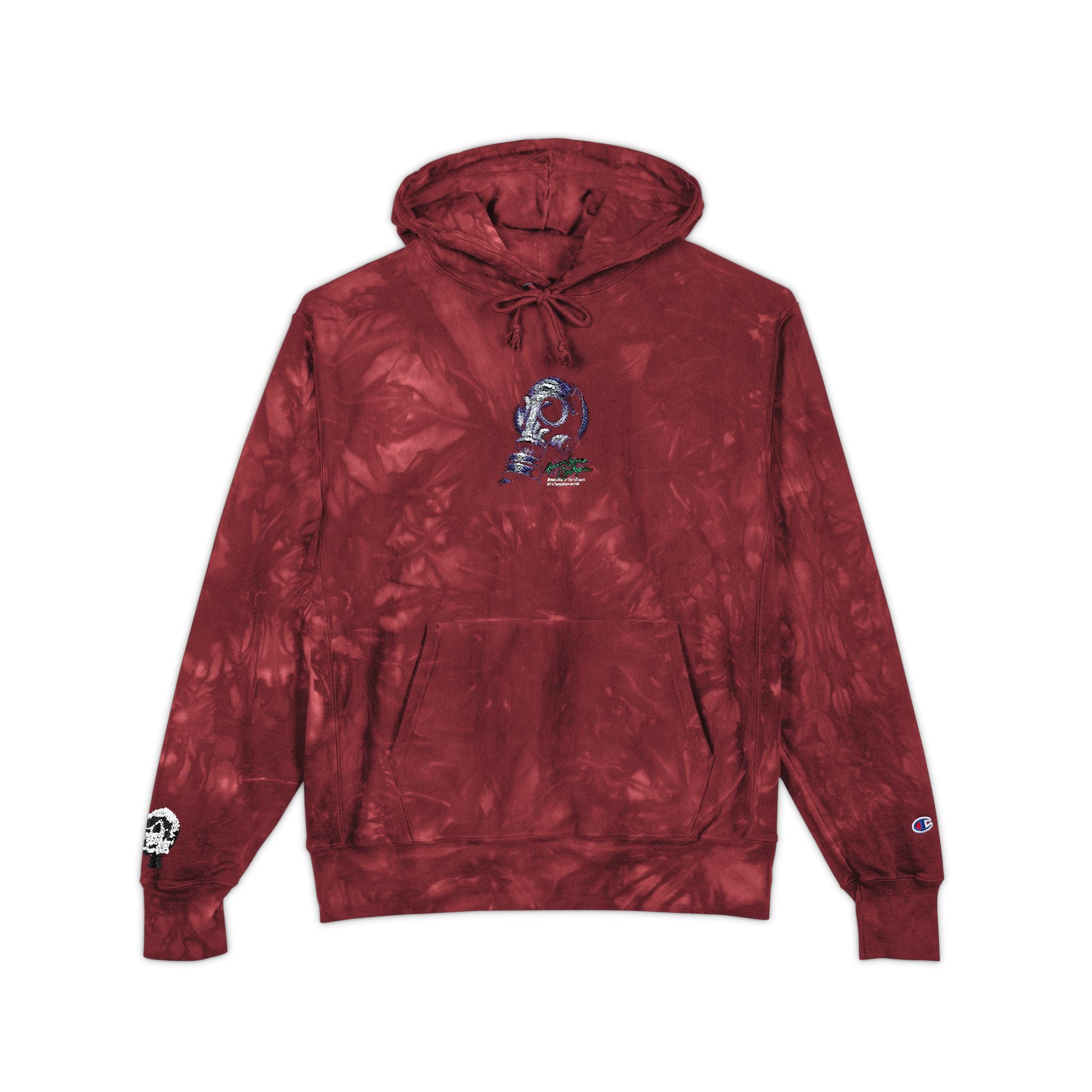 Unisex Champion Tie-Dye Hoodie with Embroidery - Cozy Streetwear for All Occasions, Stylish Gift for Friends, Perfect for Holidays, [...]