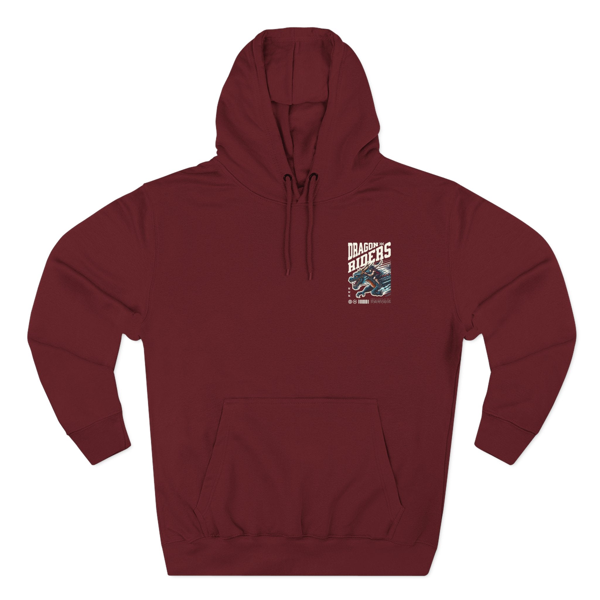 Dragon Riders Three-Panel Fleece Hoodie - Cozy Wear for Fantasy Lovers, Gift for Gamers, Unique Dragon Art Hoodie, Casual Streetwear, [...]