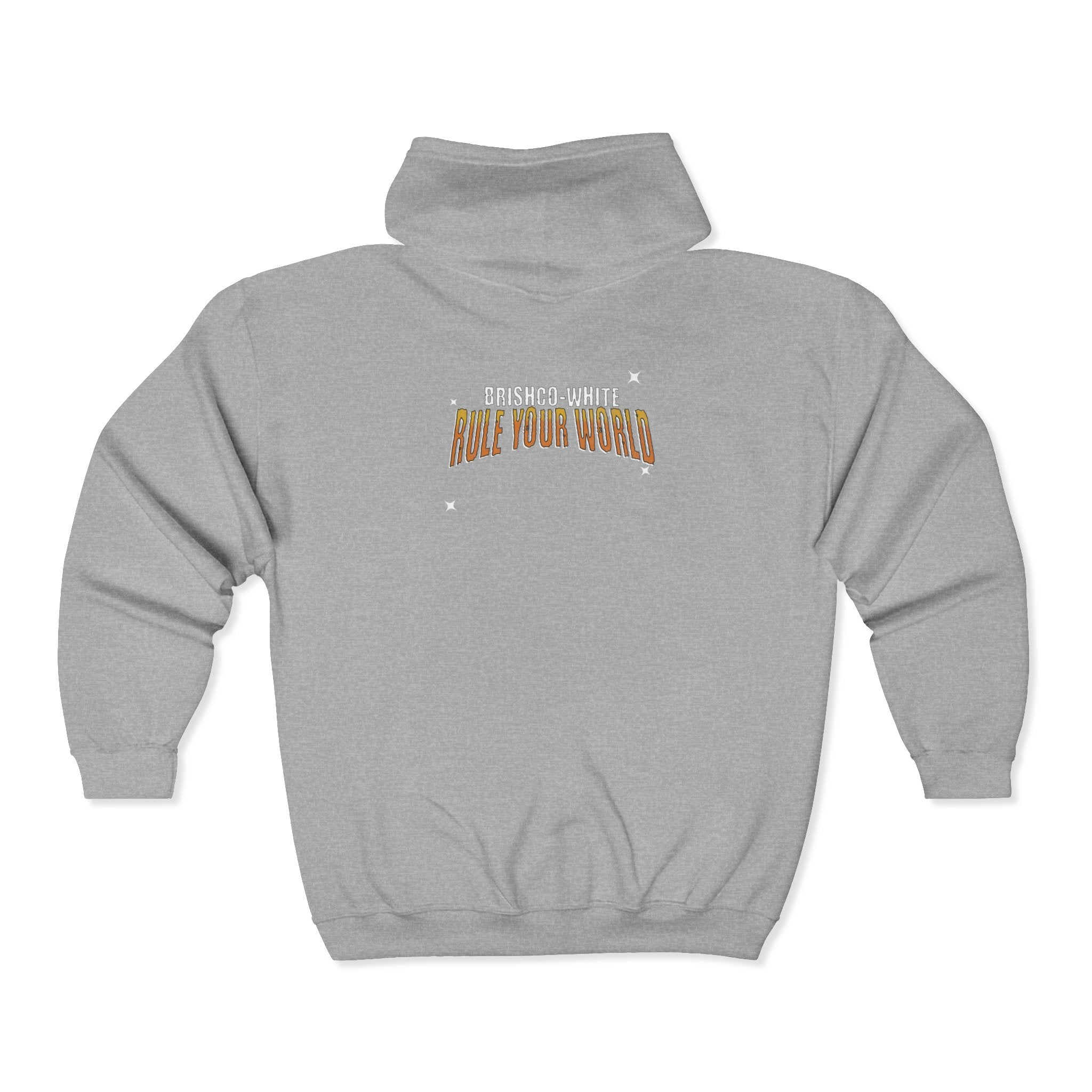 Rule Your World Zip-Up Hoodie - Unisex Sweatshirt for Everyday Comfort, Gift for Friends, Casual Wear, Cool Style, Trendy Fashion