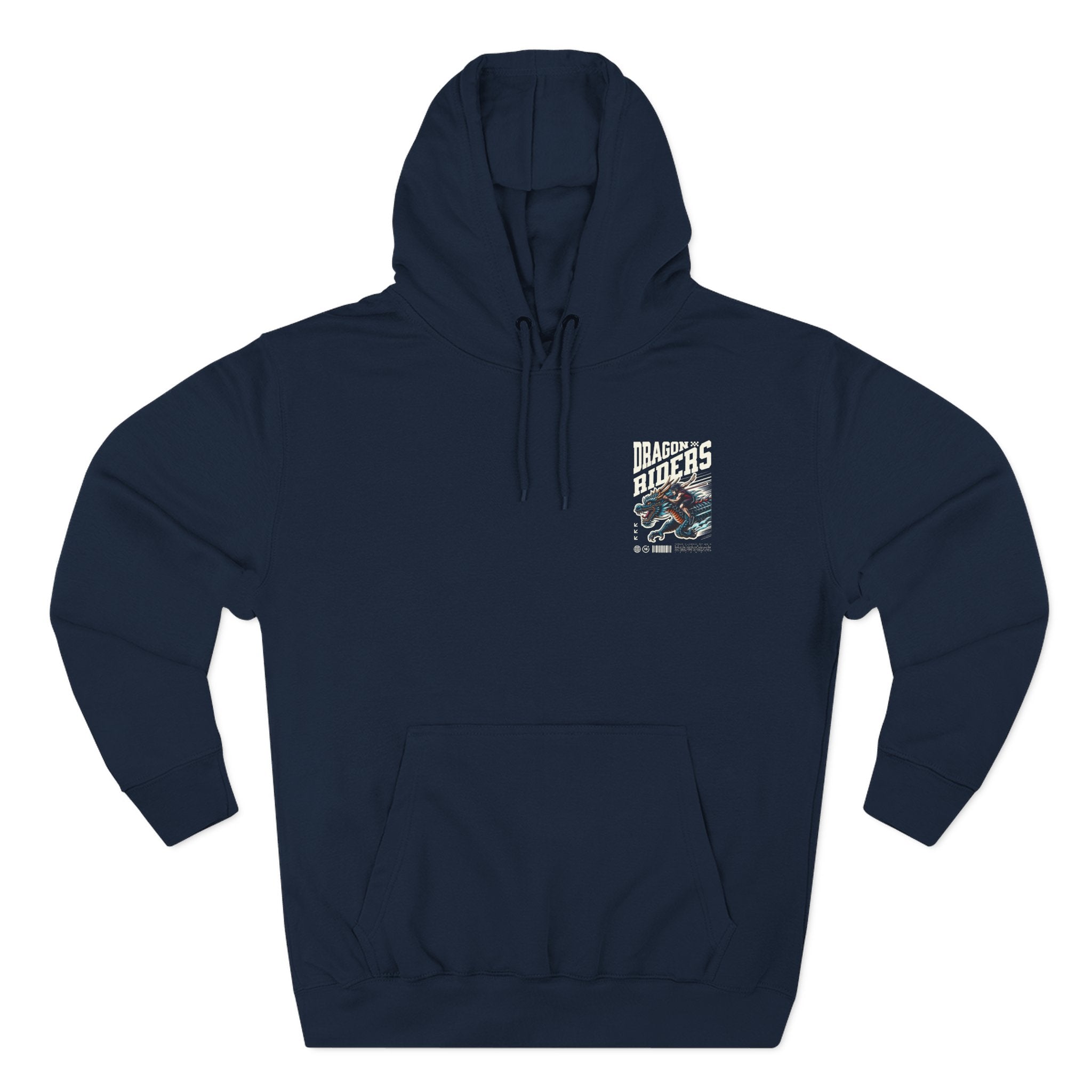 Dragon Riders Three-Panel Fleece Hoodie - Cozy Wear for Fantasy Lovers, Gift for Gamers, Unique Dragon Art Hoodie, Casual Streetwear, [...]