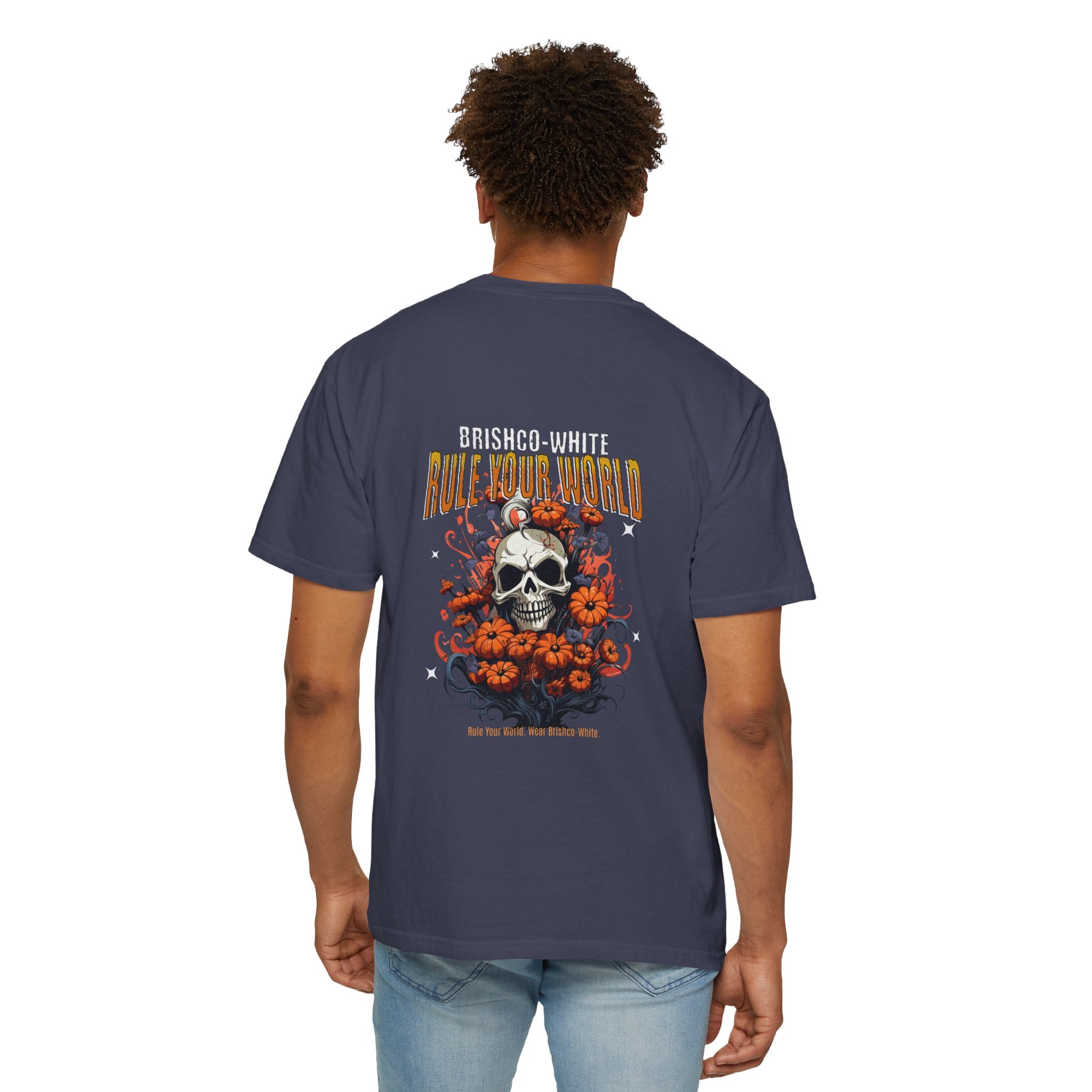 Skull Floral Unisex Tee, Vintage-Inspired T-Shirt, Casual Streetwear, Grunge Fashion, Perfect for Halloween & Every Day