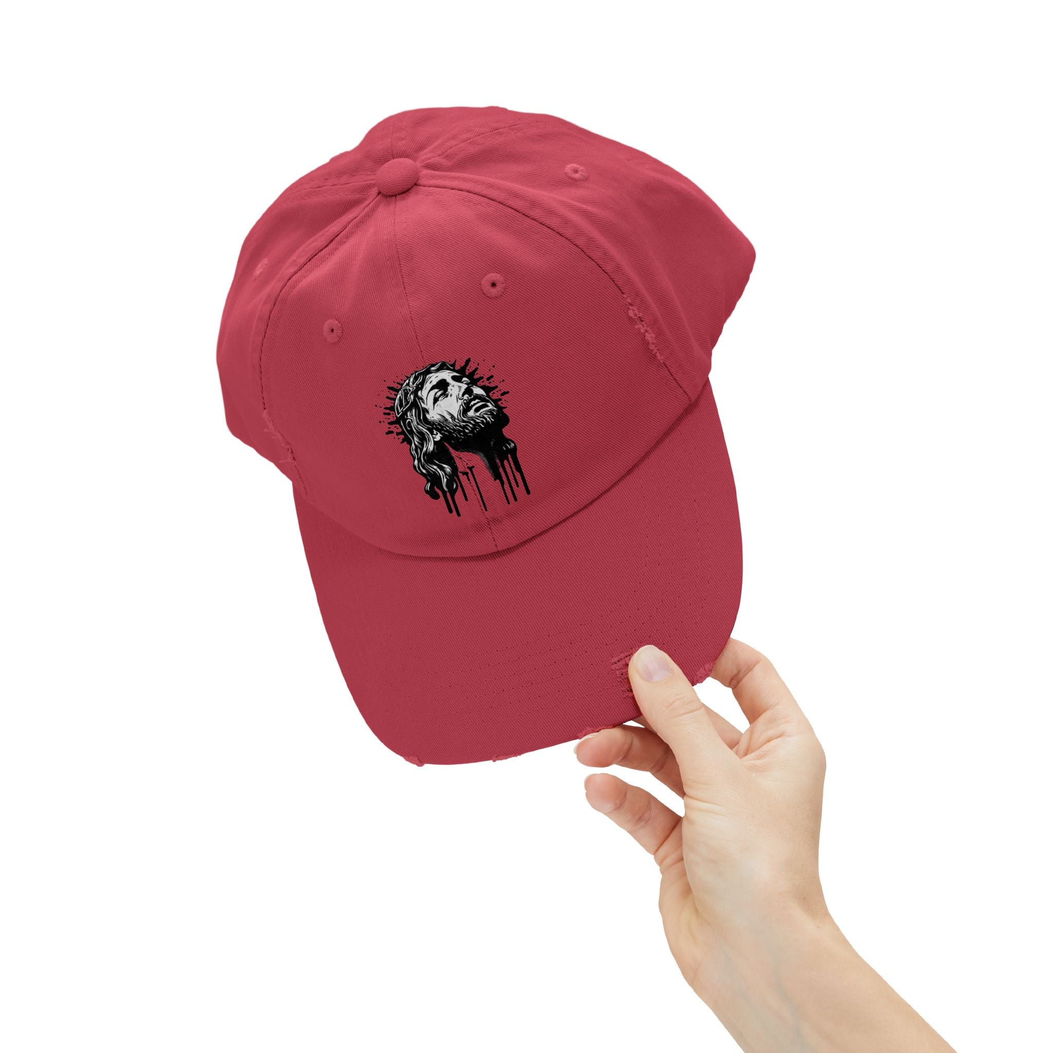JESUS PIECE, Vintage Religious Hat, Unisex Christian Cap, Stylish God Tribute Cap, Distressed Black Baseball Hat