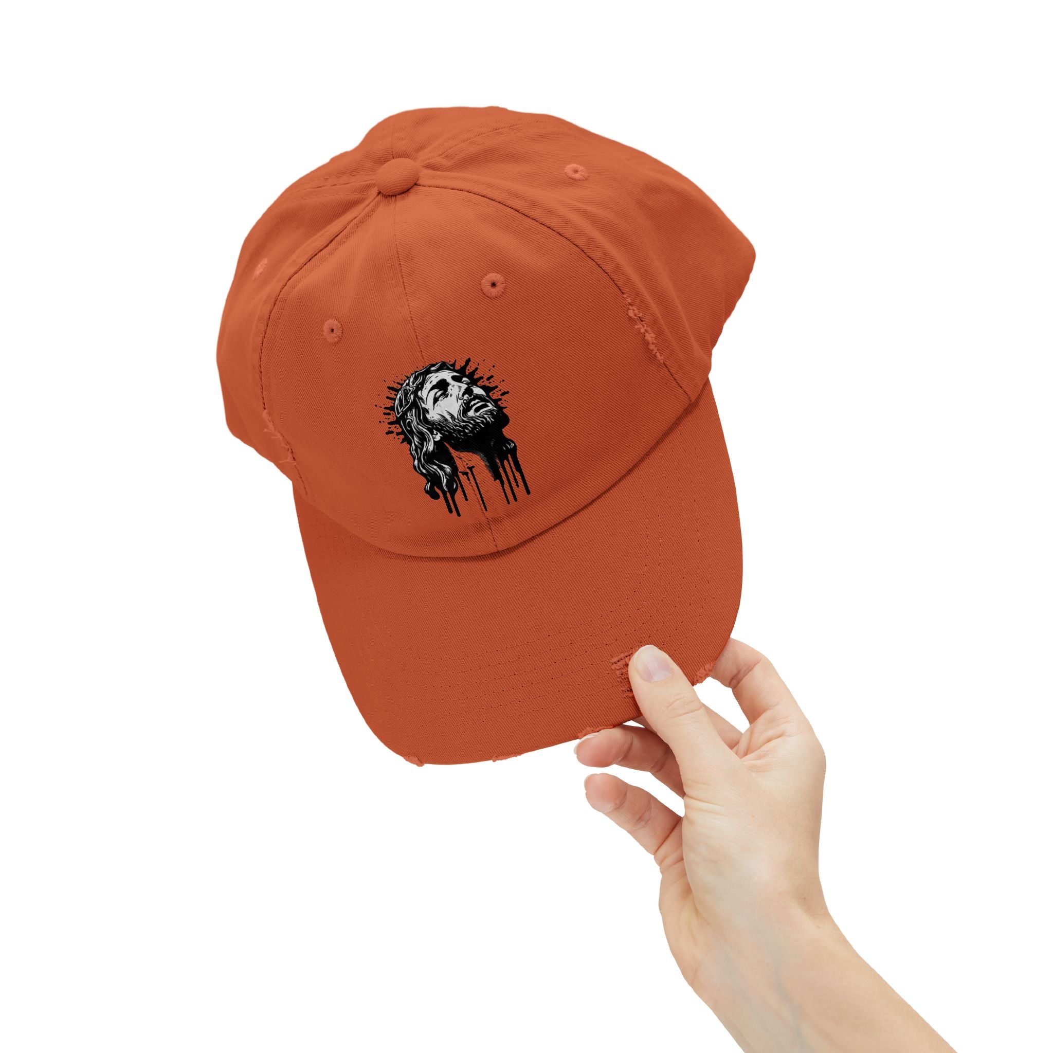 JESUS PIECE, Vintage Religious Hat, Unisex Christian Cap, Stylish God Tribute Cap, Distressed Black Baseball Hat